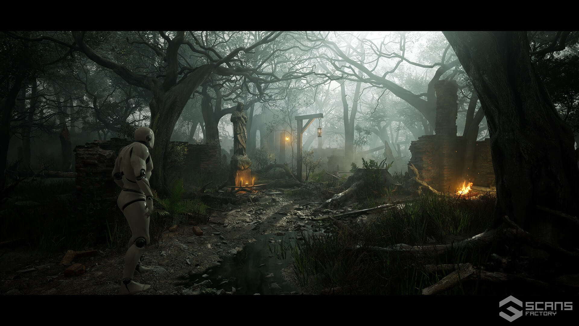 【UE4/5】中世纪奇幻黑暗森林场景 Medieval Fantasy Ruins – Dark Forest Environment