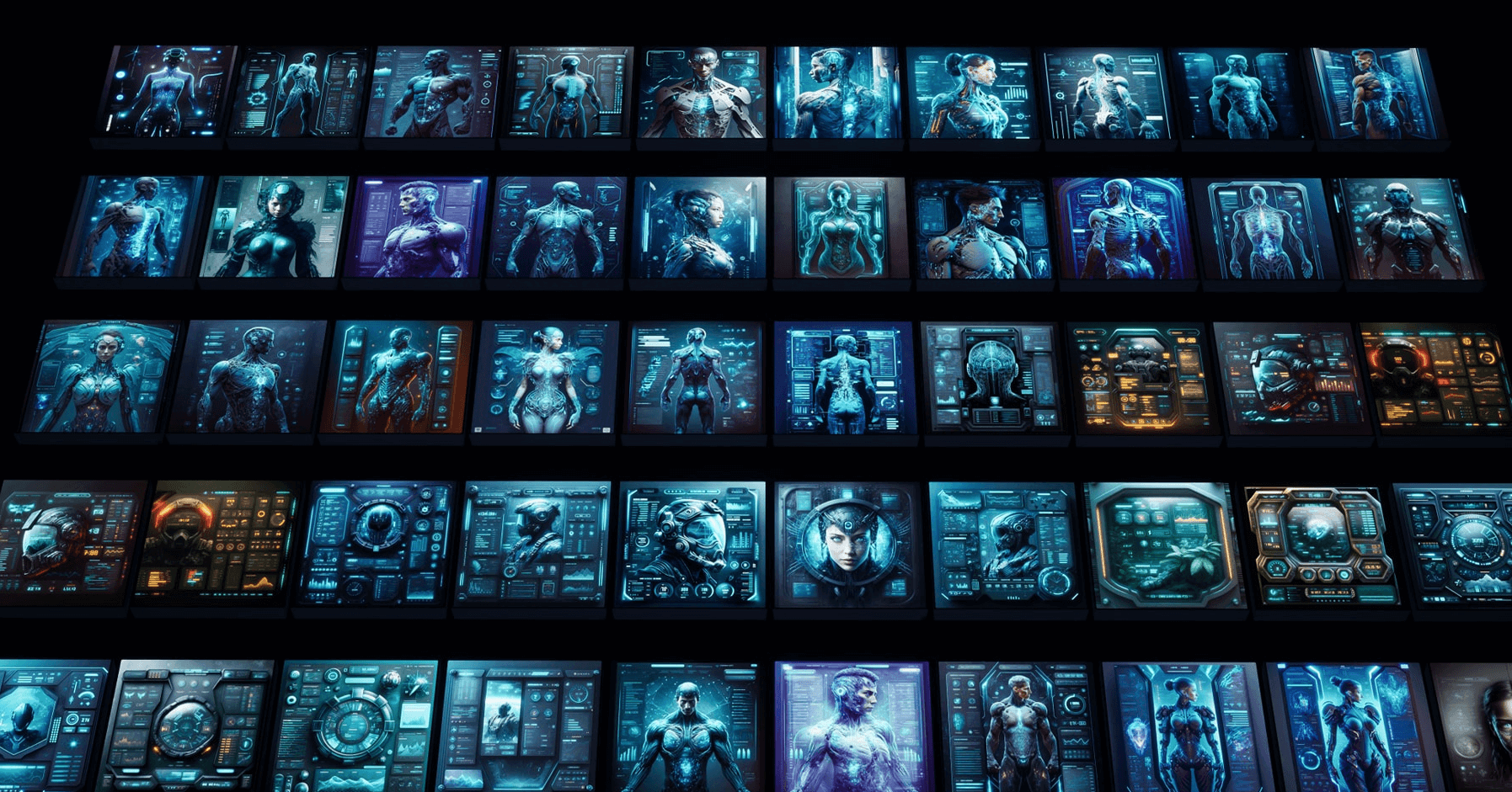 【UE4/5】50+未来科幻屏幕材质包 50+ Advanced Futuristic Sci-Fi Screen Material Pack