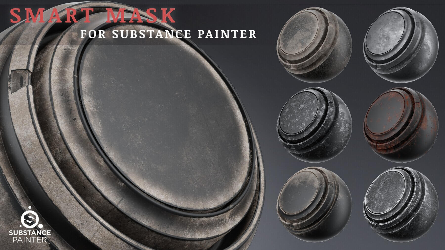 25 组高细节substance panter智能蒙版 High-Detail Smart Masks