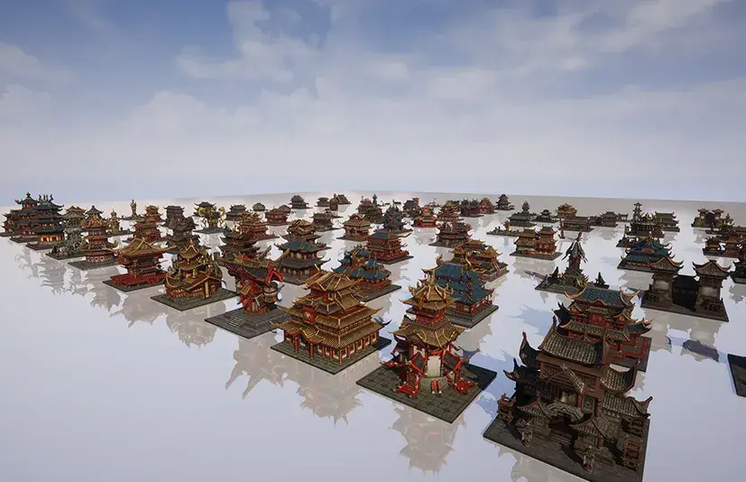【UE4/5】85个中国风古建筑