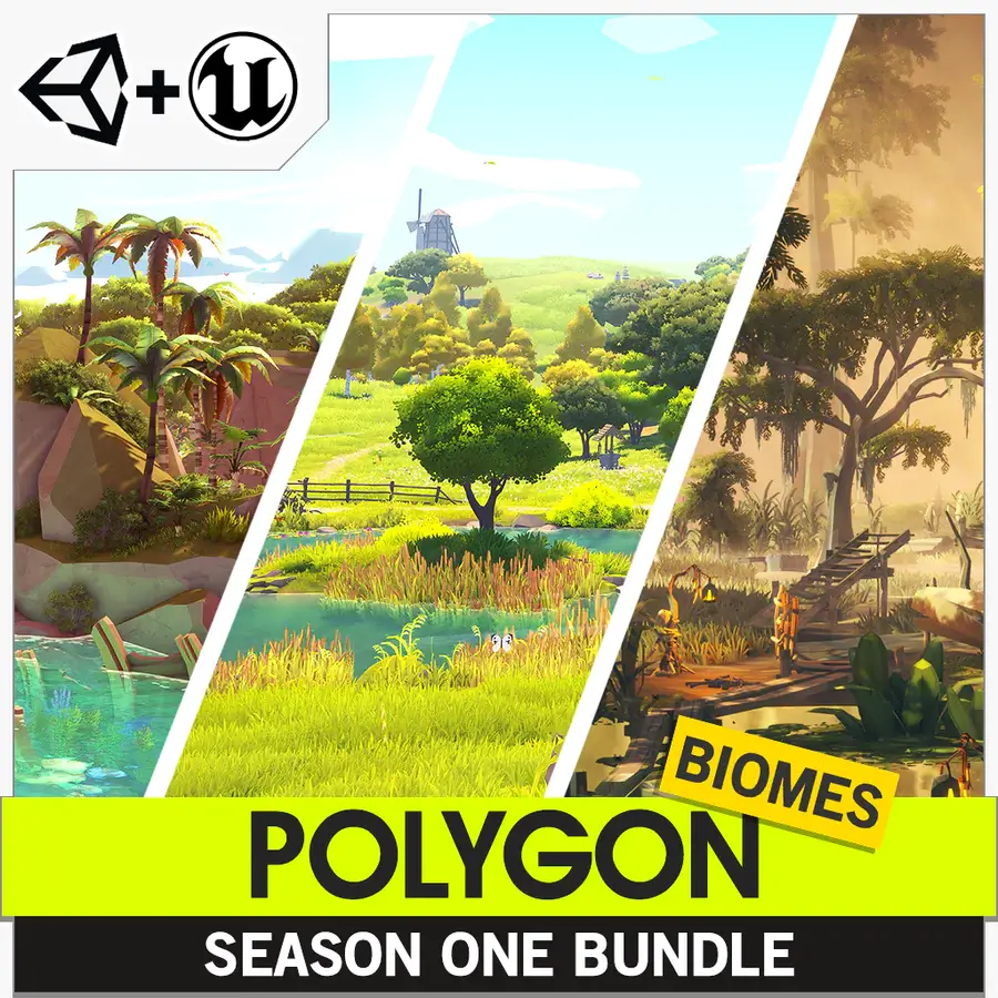 【UE4/5】自然生物群落 – POLYGON – Nature Biomes – Season One