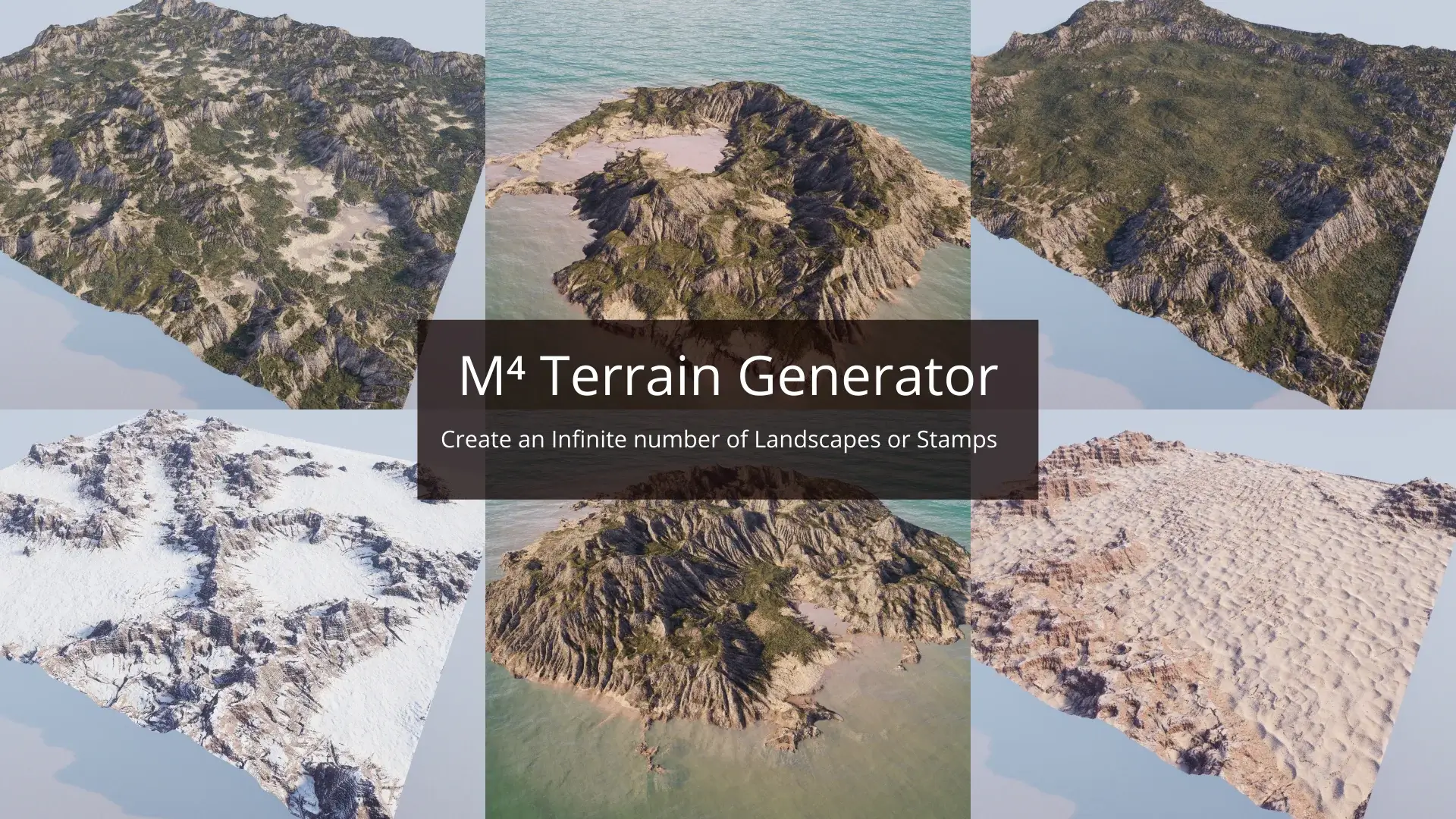 【UE4/5】程序化地形生成工具-Magic Map Material & Maker (M4)