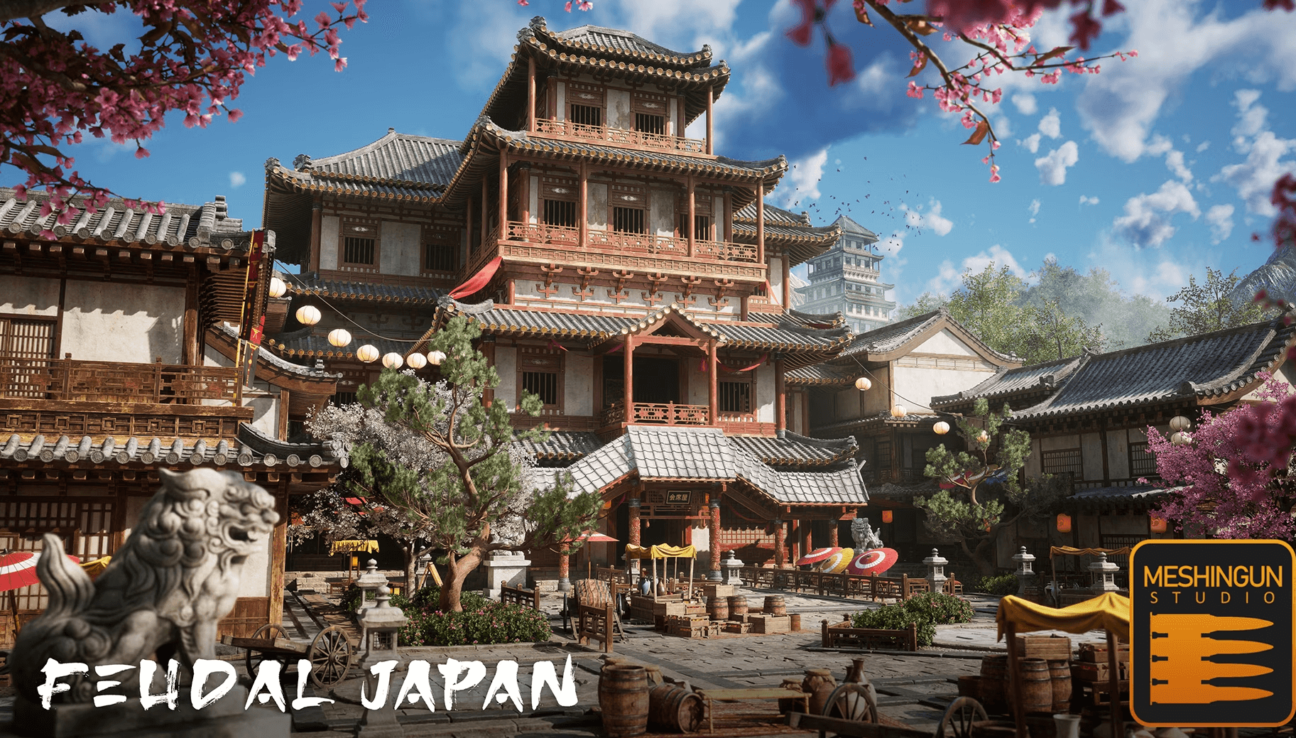 【UE5】封建古时代日本-Feudal Japan Megapack