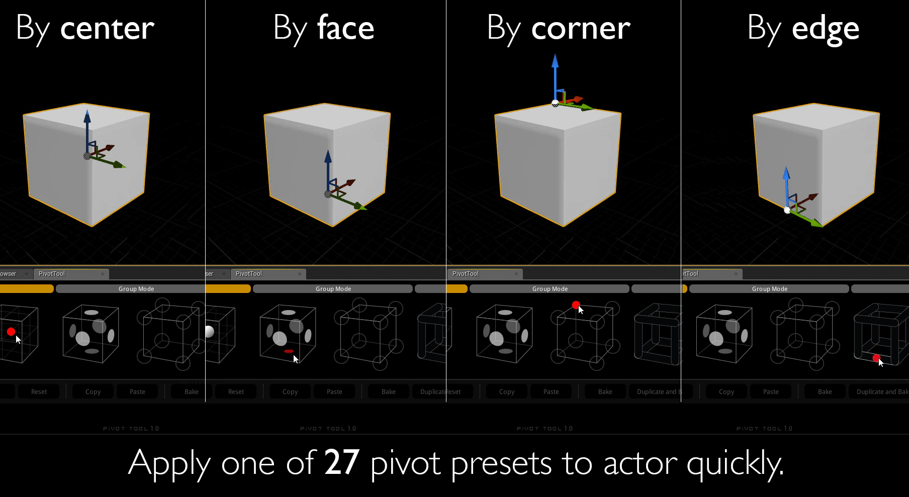 【UE5】轴心点工具-Pivot Tool