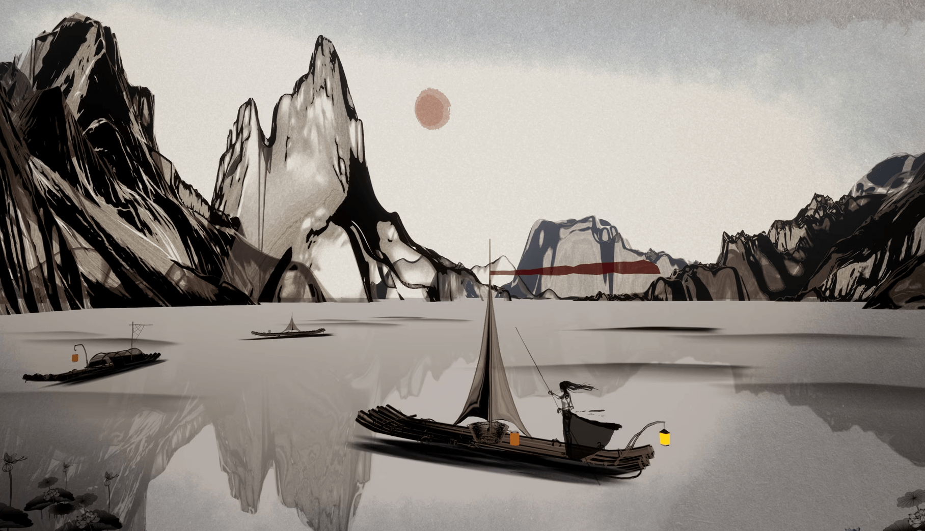 【UE4/5】中国风水墨风材质 – ChineseMonochromes