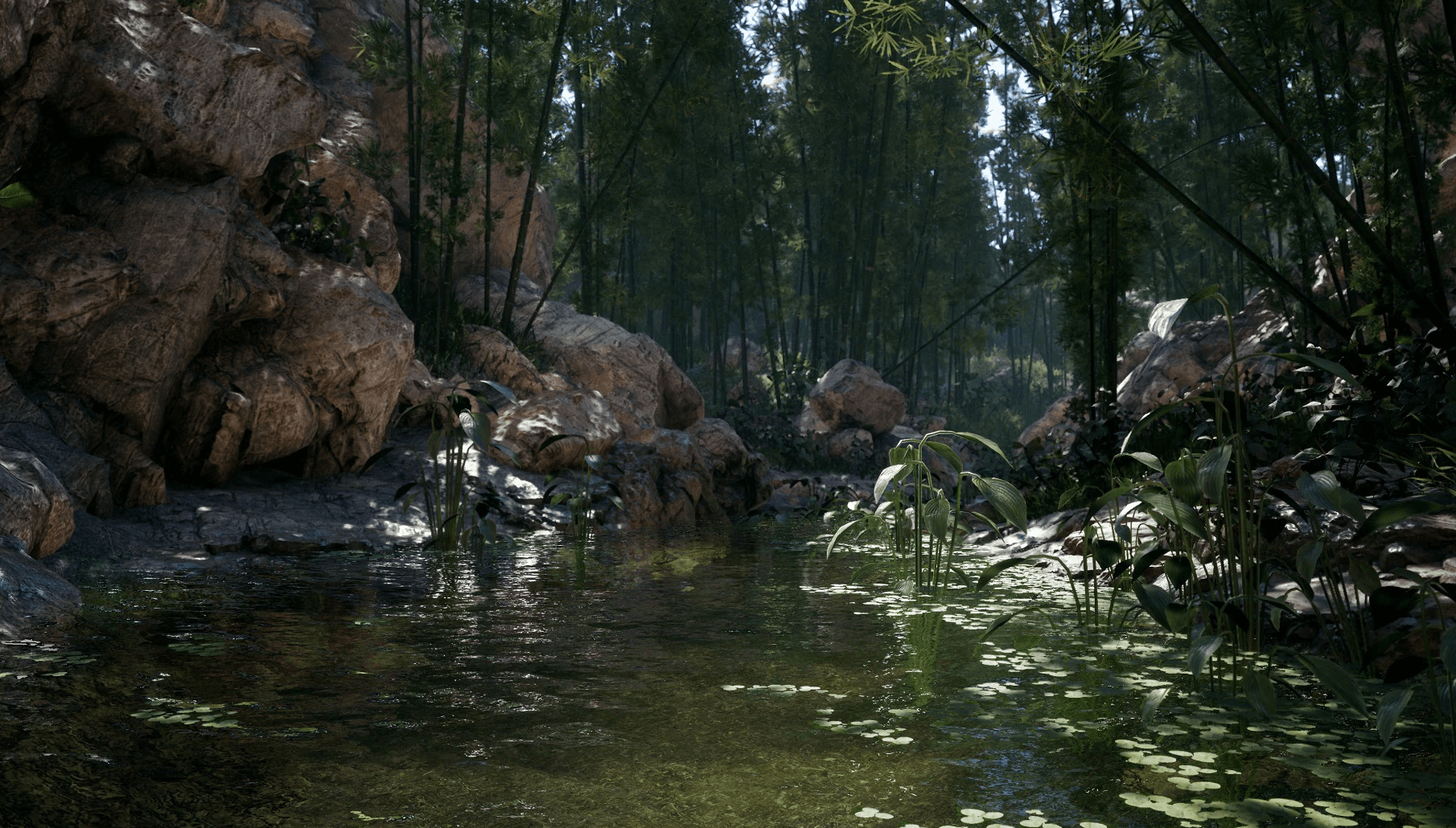 【UE4/5】竹子林山谷 – Bamboo Valley