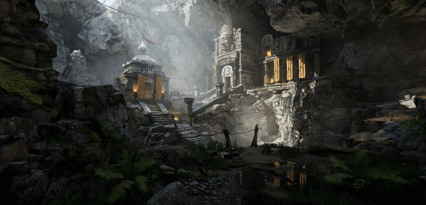 【UE5】古代寺庙遗址 – Ancient Temple Ruins – Mountains Environment