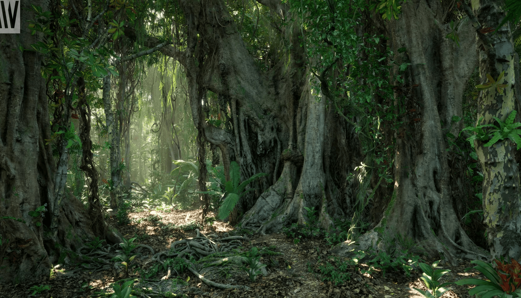 【UE5】热带雨林树木生物群落 – MW Tropical Rainforest Trees Biome