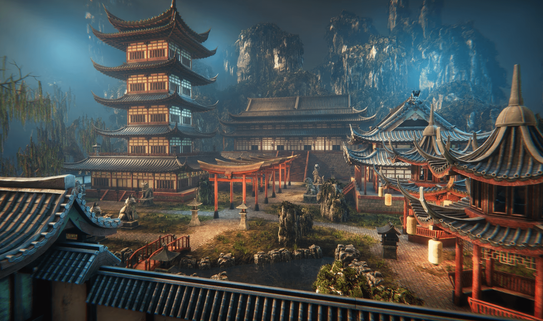 【UE4/5】亚洲建筑 – Asian architecture