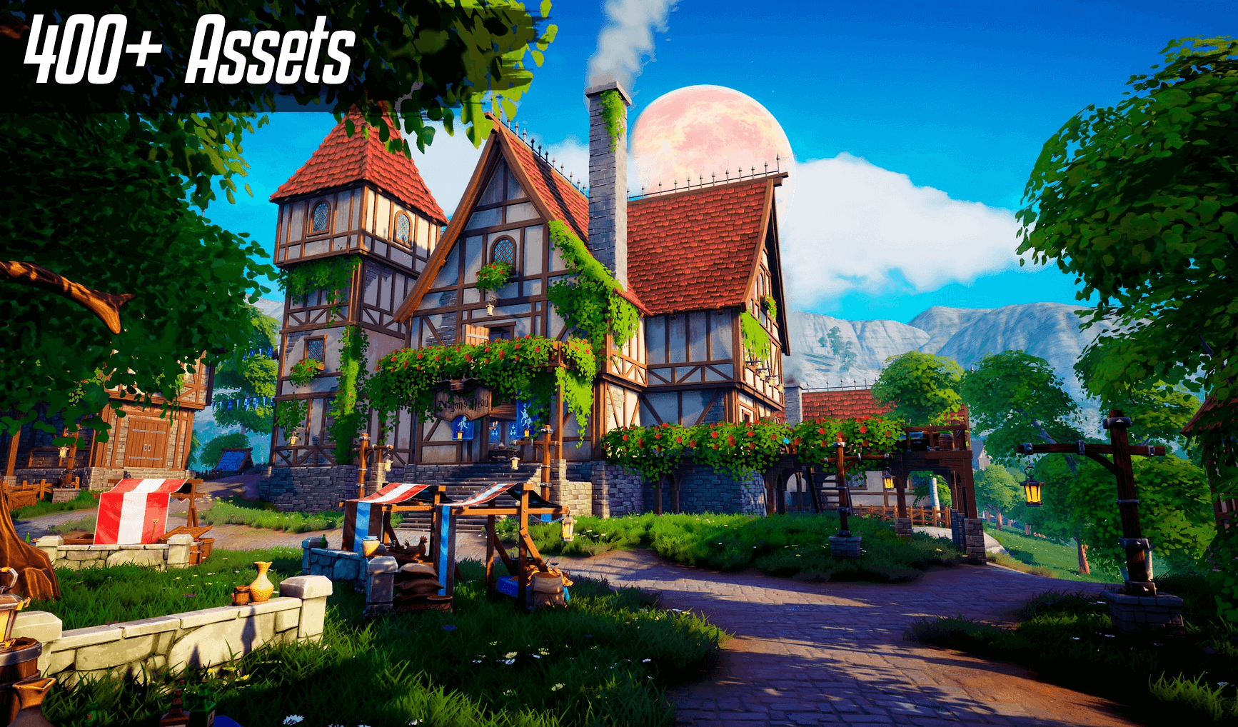 【UE4/5】风格化村庄 – Stylized Village – Modular Stylized Village Environment