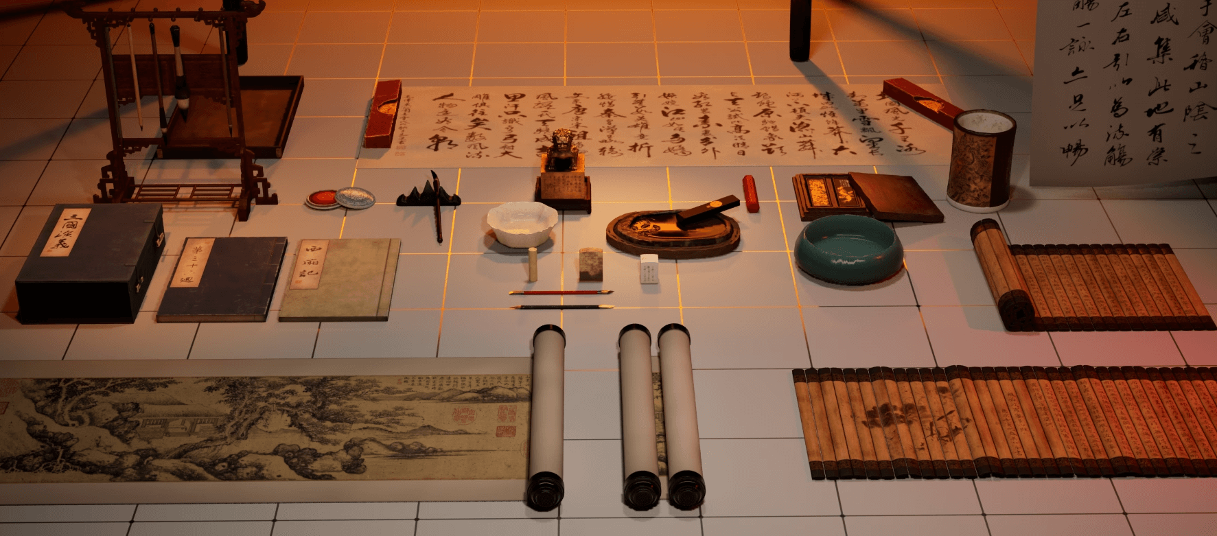 【UE5】中国古代文房四宝 – Chinese Study