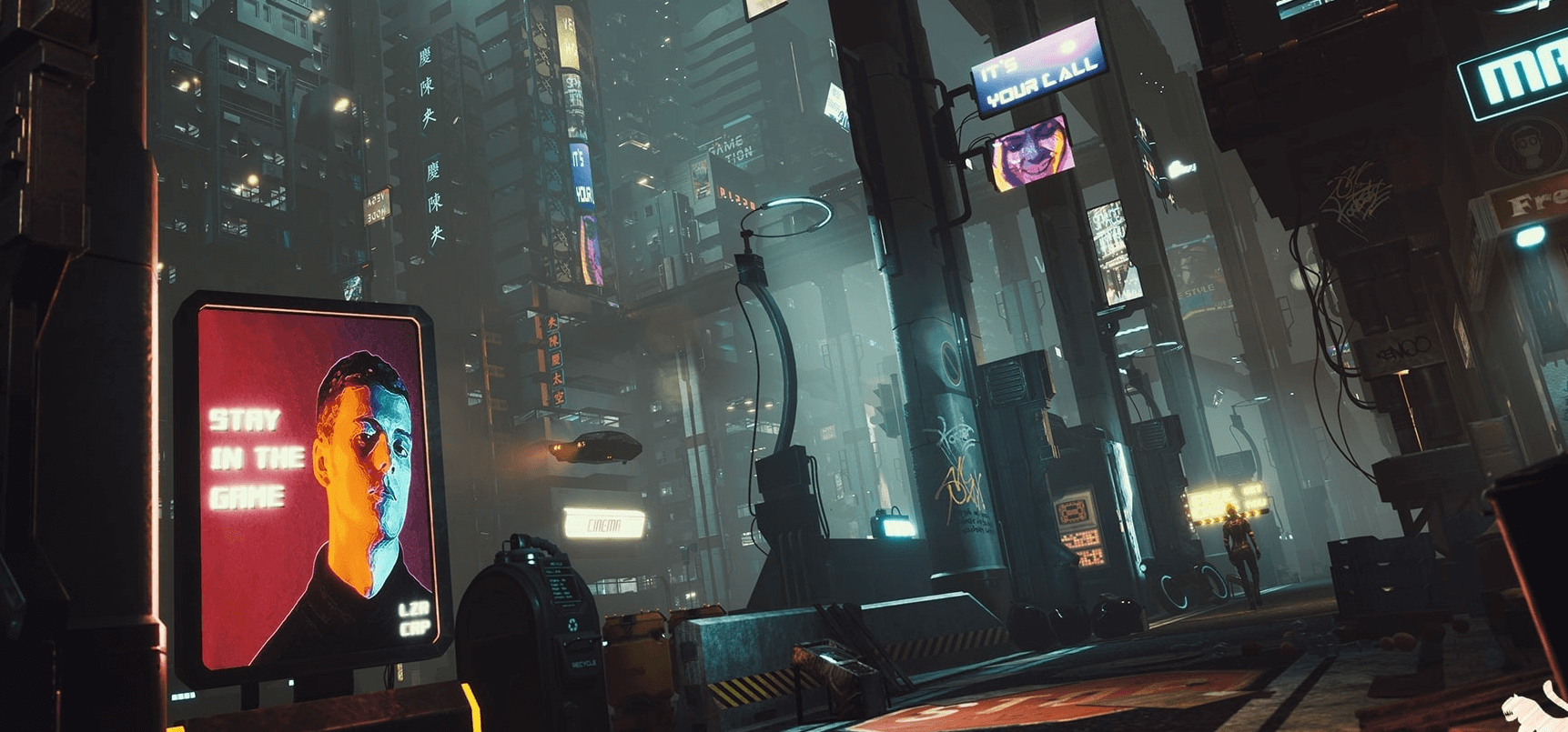 【UE4/5】赛博朋克未来城市环境-Cyberpunk Environment Megapack (Modular  with Interiors )