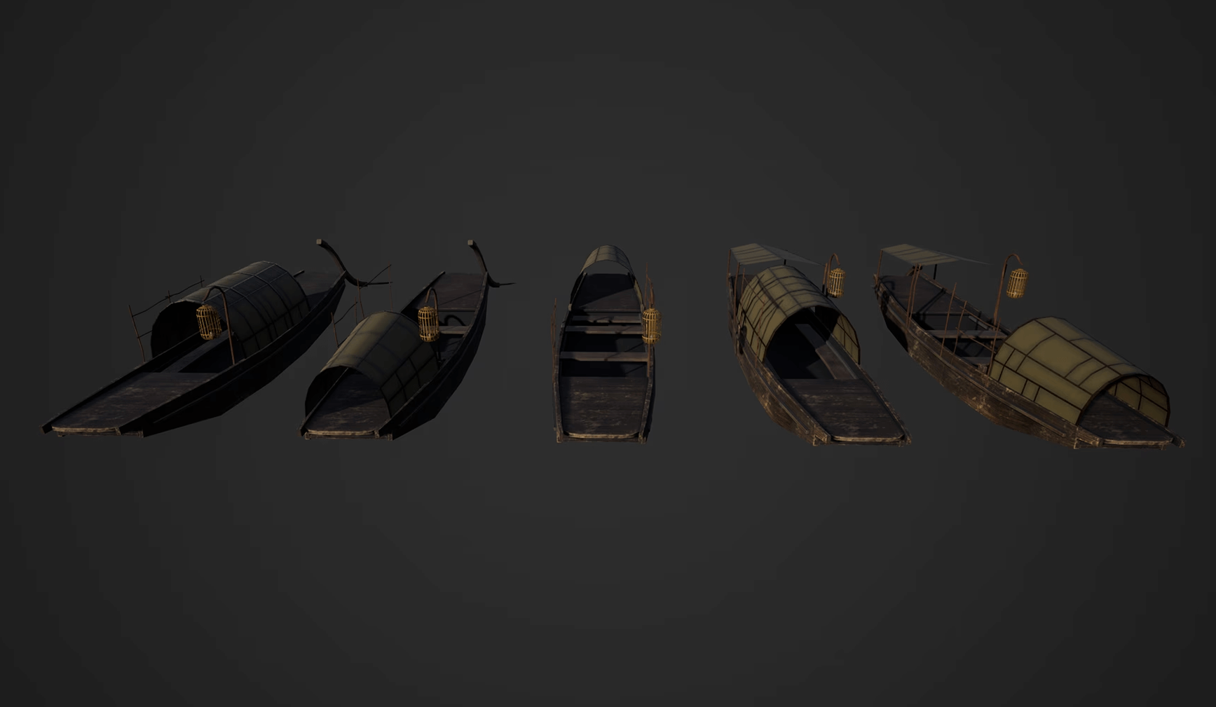 【UE4/5】中国古代木船 – ChineseWoodenBoat