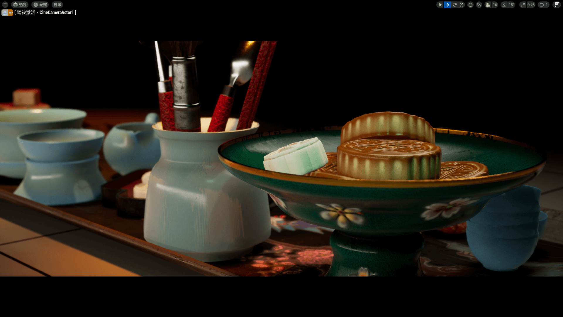 【UE5】中式茶具及糕点 – Chinese Teaset & Pastry