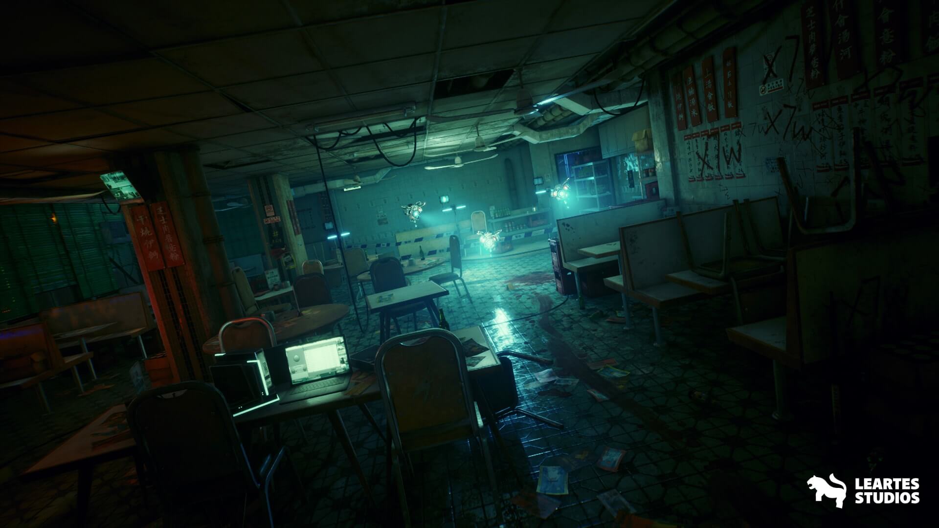 【UE4/5】科幻餐厅犯罪现场-Restaurant Crime Scene