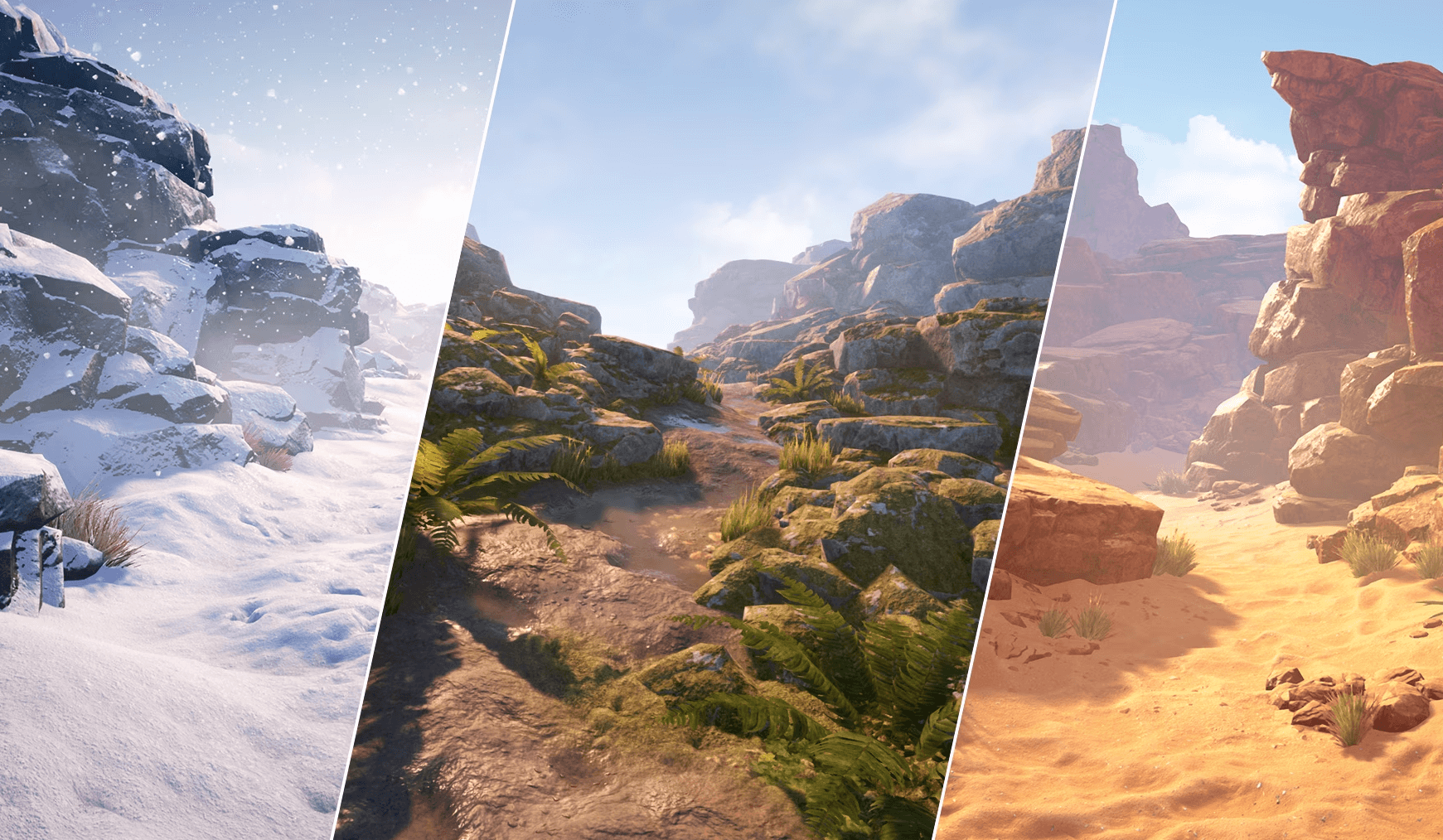 【UE4/5】岩石包 – 自然包 – Rocks Pack – Nature Pack