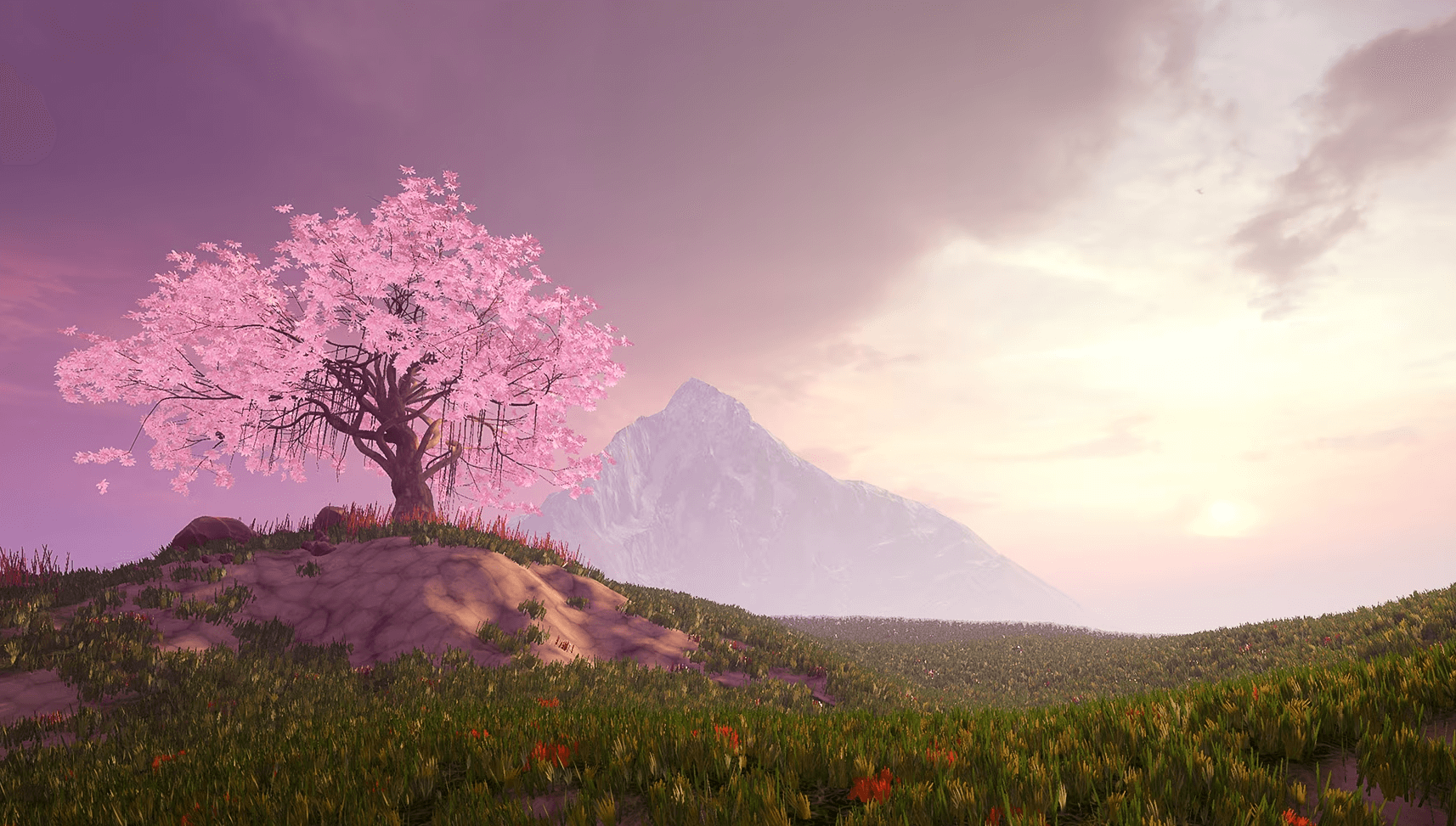 【UE4/5】日本风格草和树-Japanese Stylized Grass and Trees