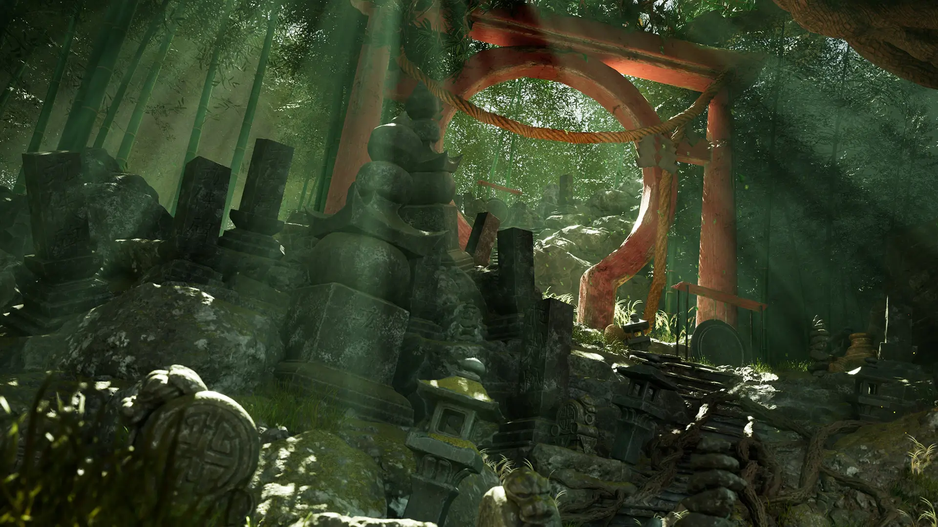 【UE5】日本森林坟墓 – Japanese Forest Grave