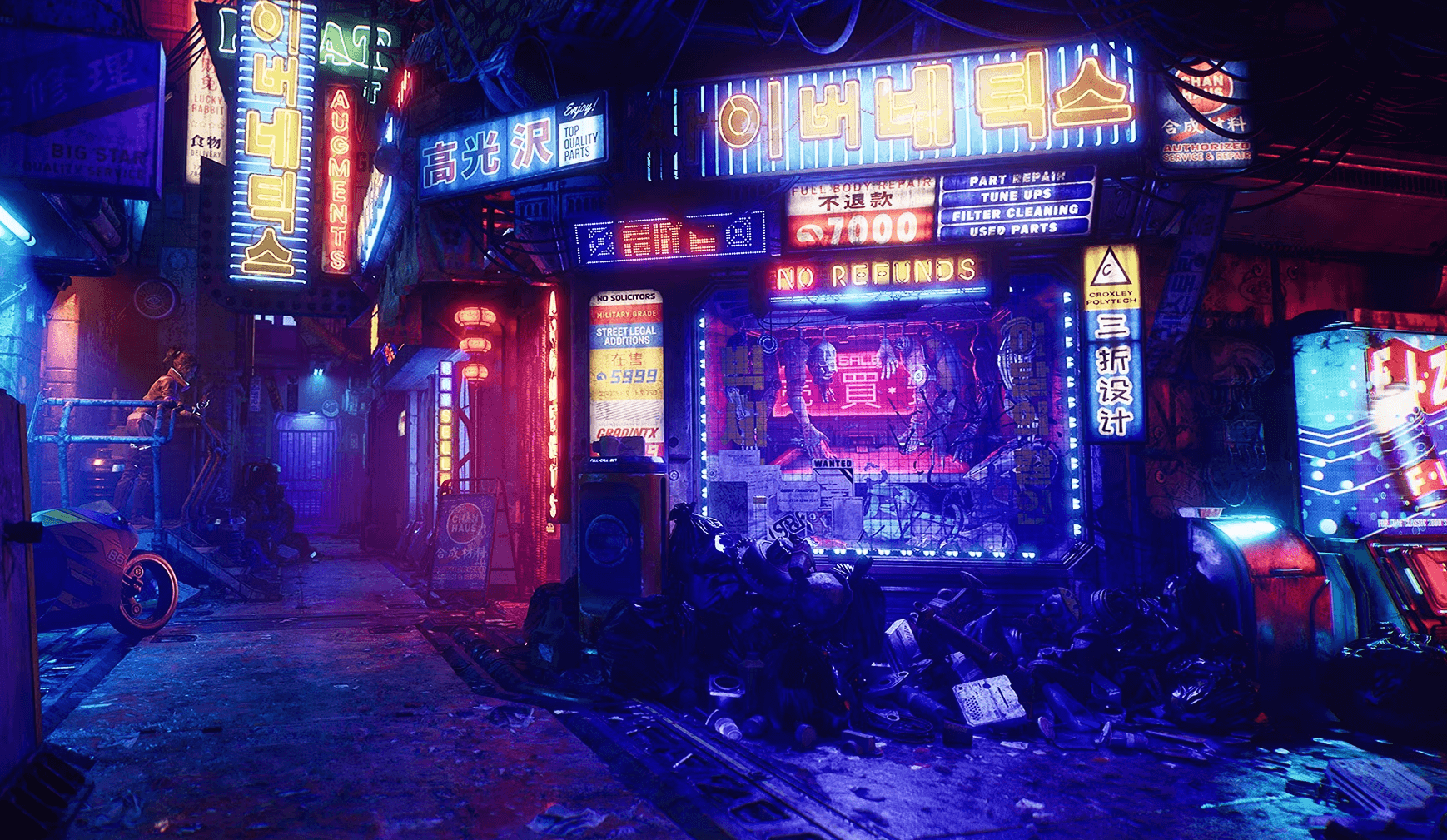 【UE5】未来之城 – Butcher’s Alley Palmetro Future City (Nanite + LP)