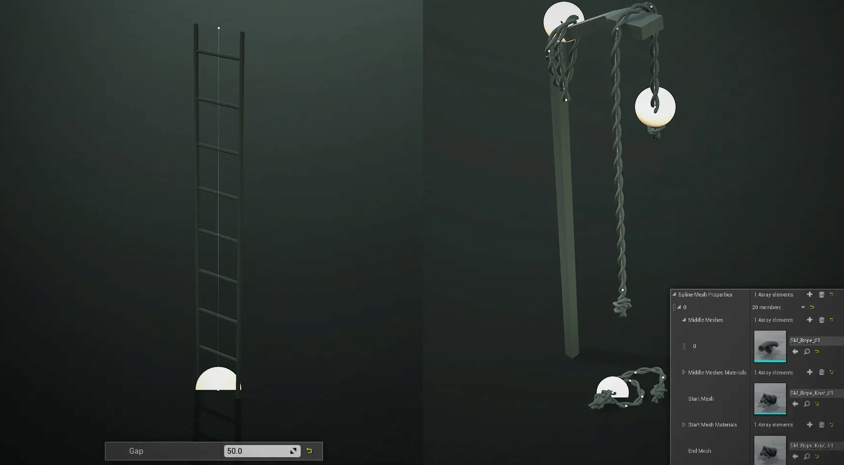 【UE4/5】样条线工具 – Spline+
