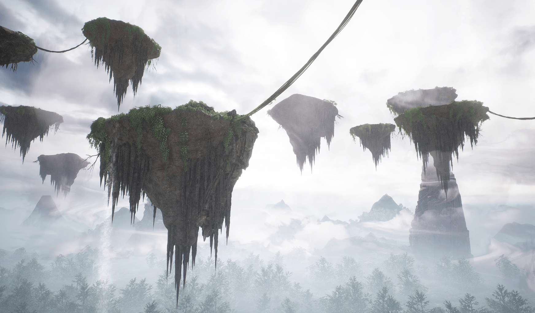 【UE4/5】浮岛 – Brushify – Floating Islandsv