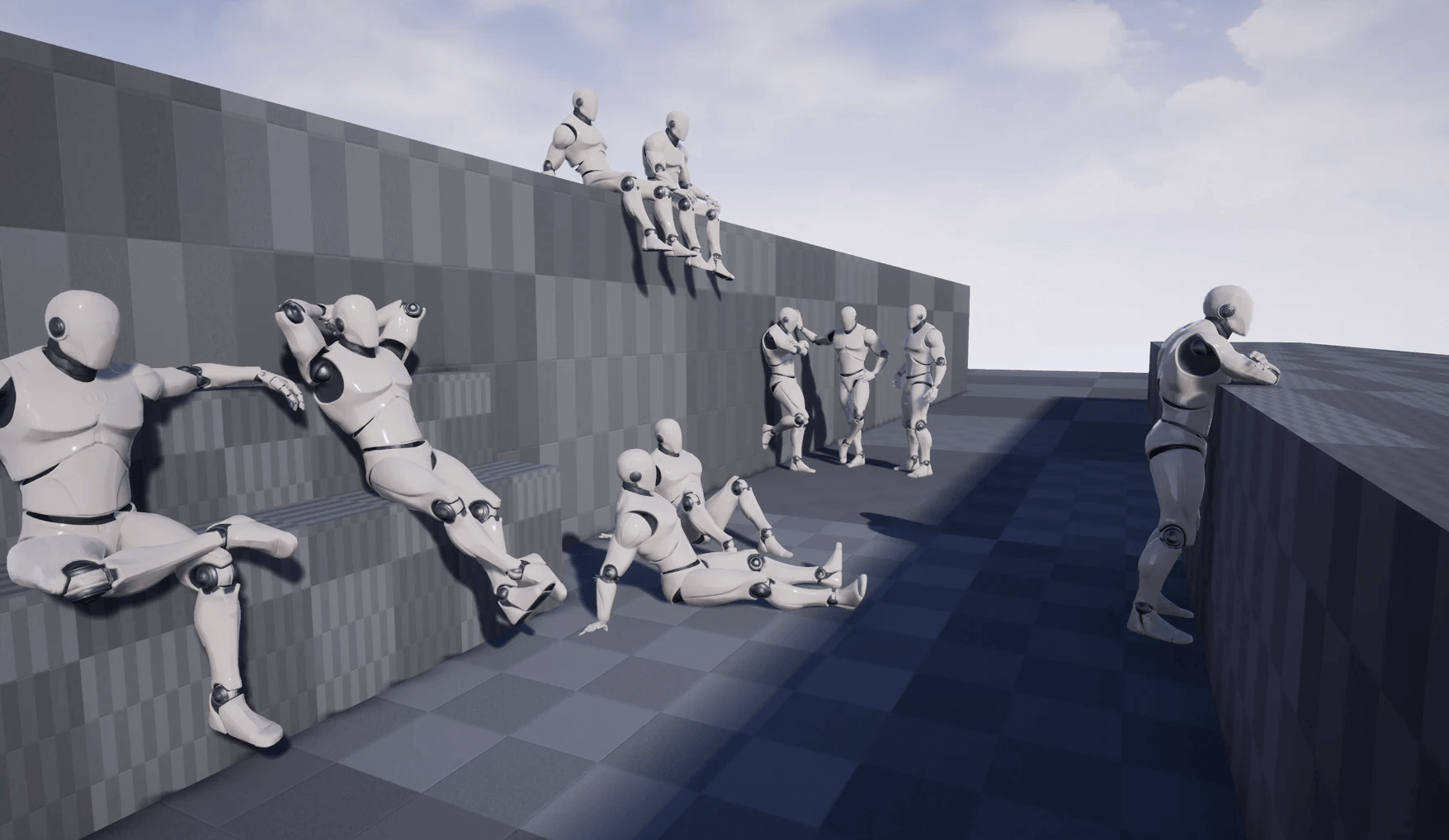 【UE4/5】人物日常休闲动画-Pedestrians