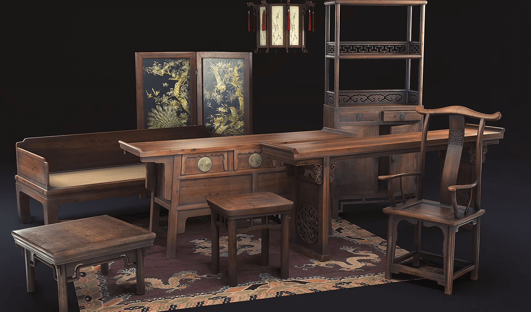 【UE4/5】中式家具 – Chinese Furniture