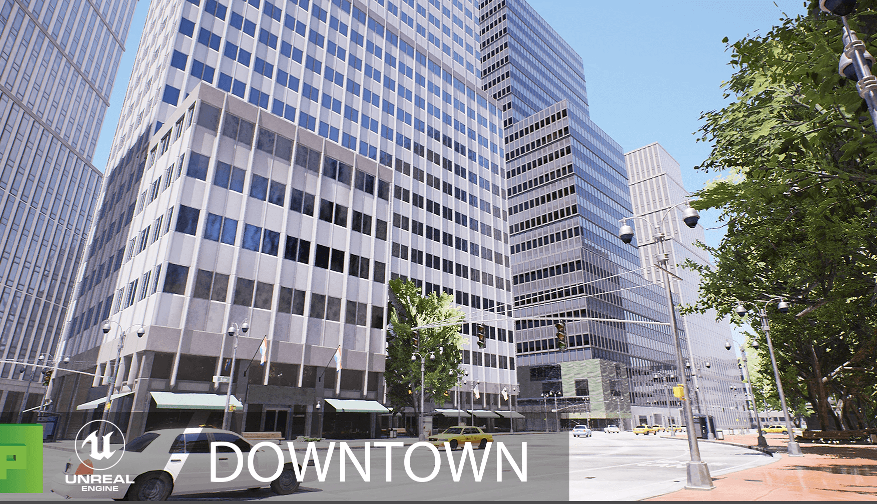 【UE4/5】城市市中心-DownTown