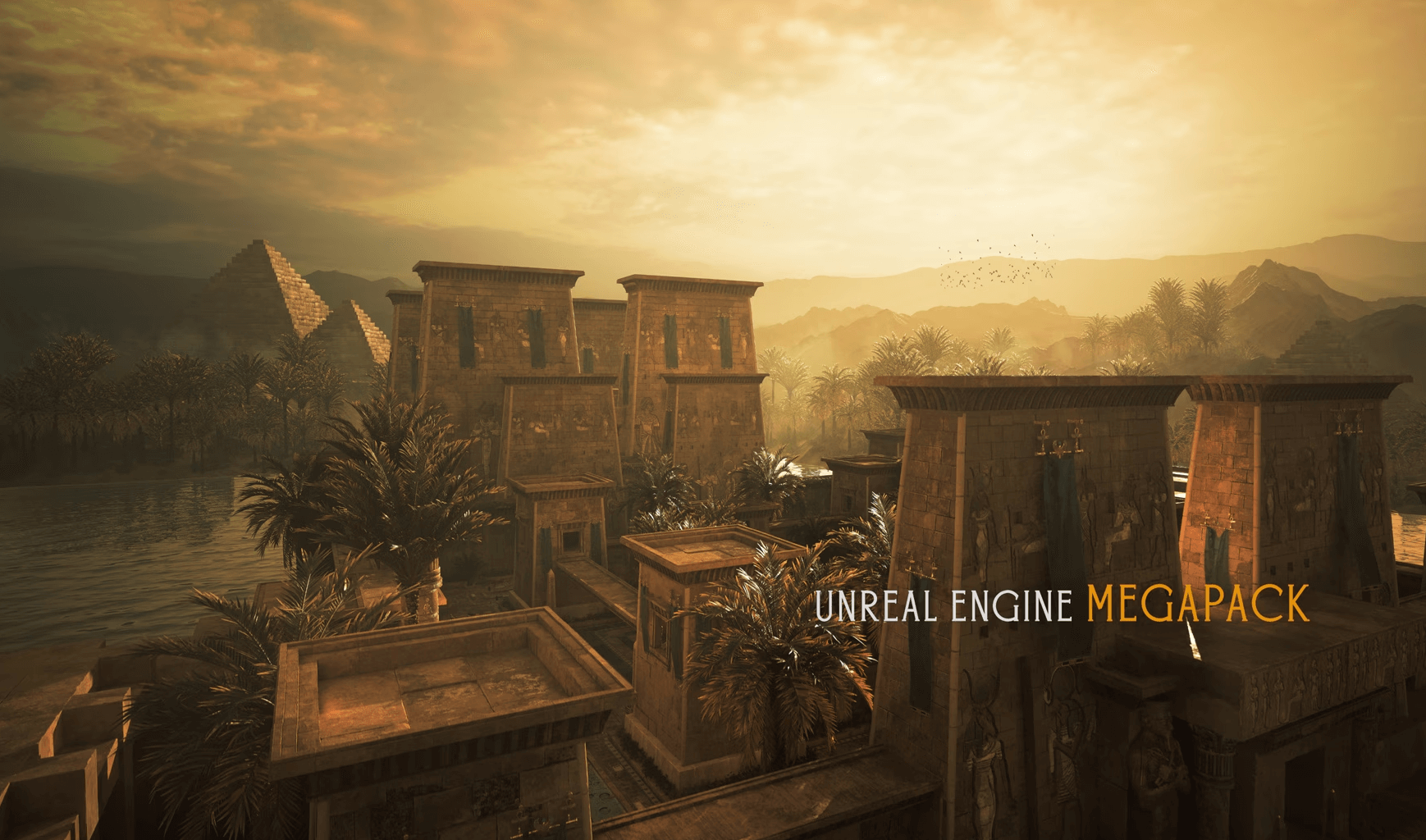 【UE5】影视级高质量古埃及神庙超级包 – Pharaoh’s Legacy Egyptian Temple Megapack