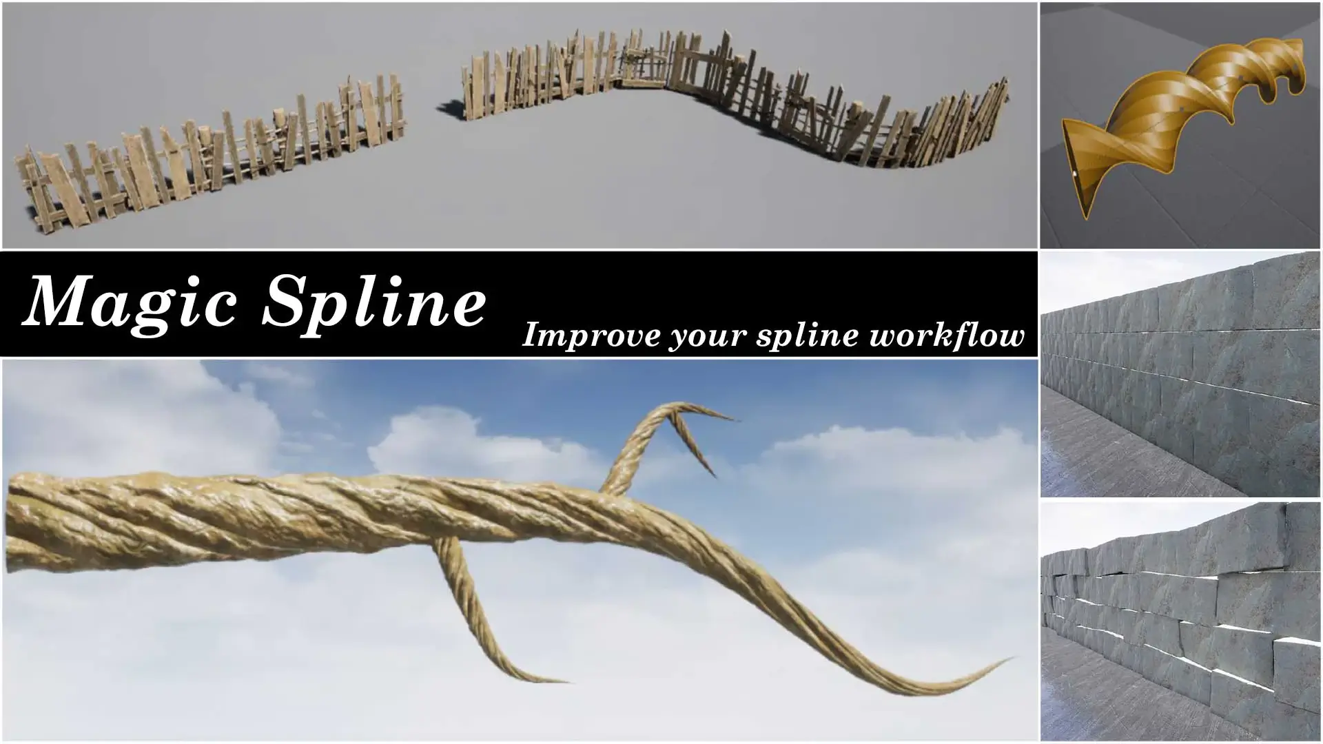 【UE5】魔法样条插件 – Magic Spline Plugin