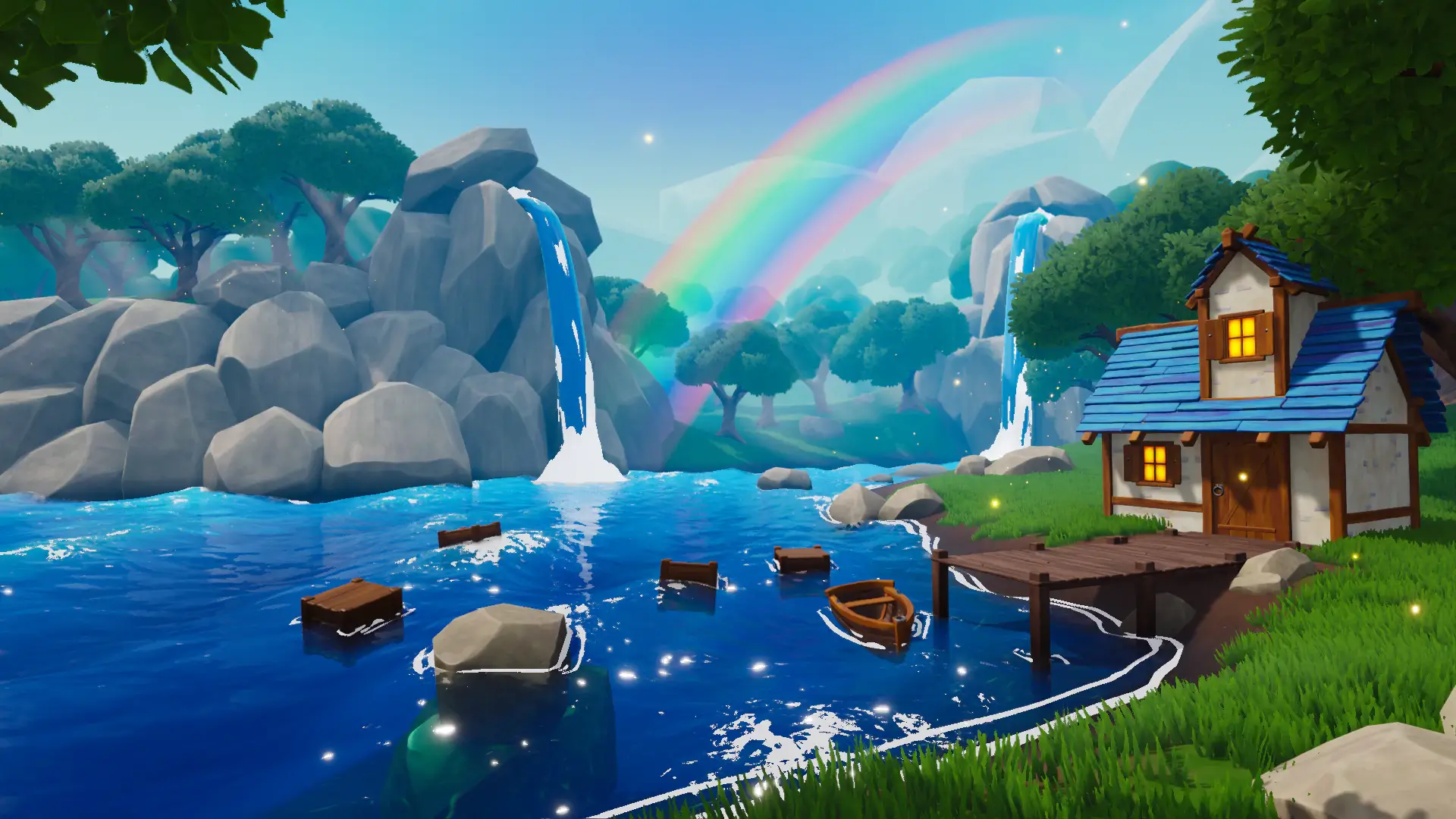 【UE4/5】卡通水着色器 – Cartoon Water Shader