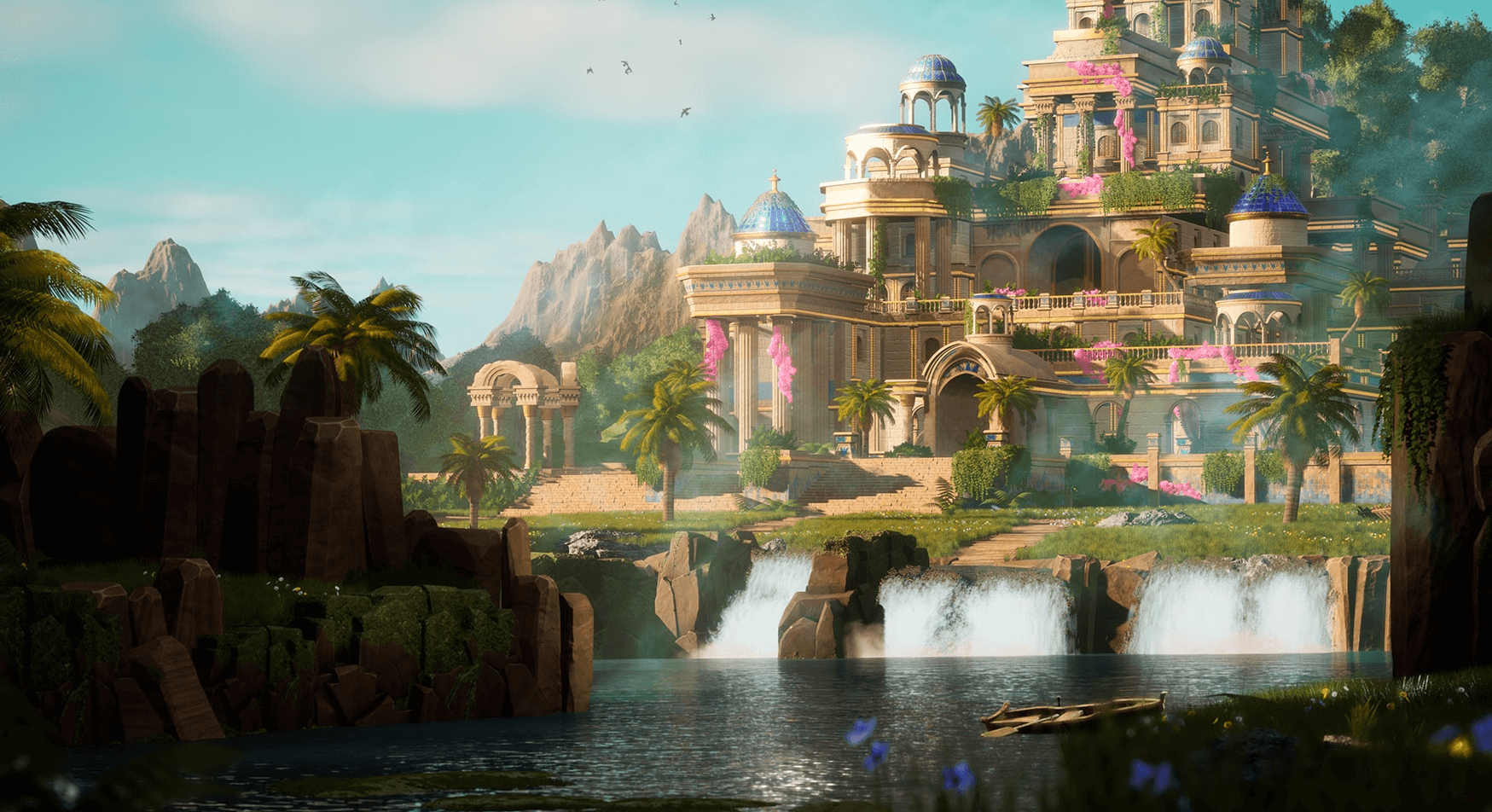 【UE4/5】风格化的天堂花园（带角色和模块化） – Stylized Paradise Gardens
