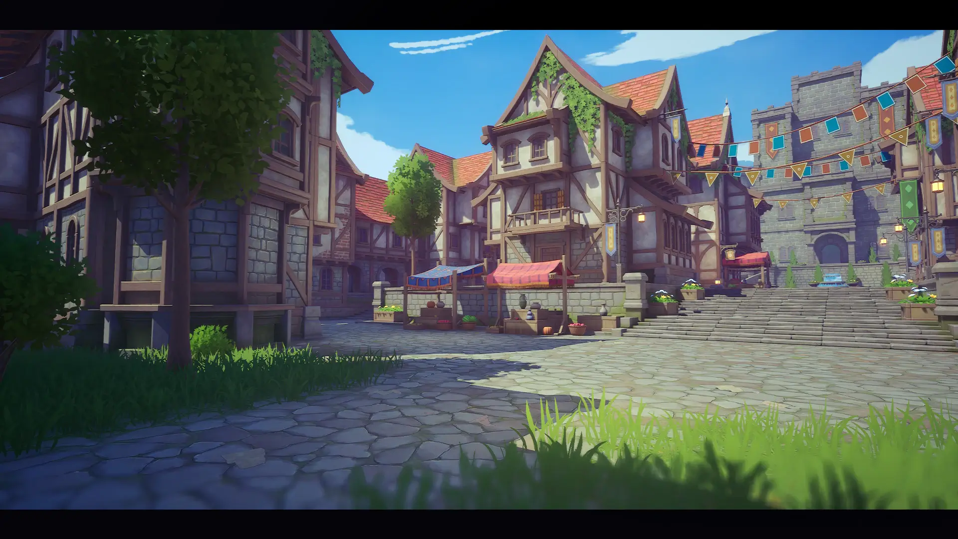 【UE4/5】中世纪村庄-Stylized Medieval Village
