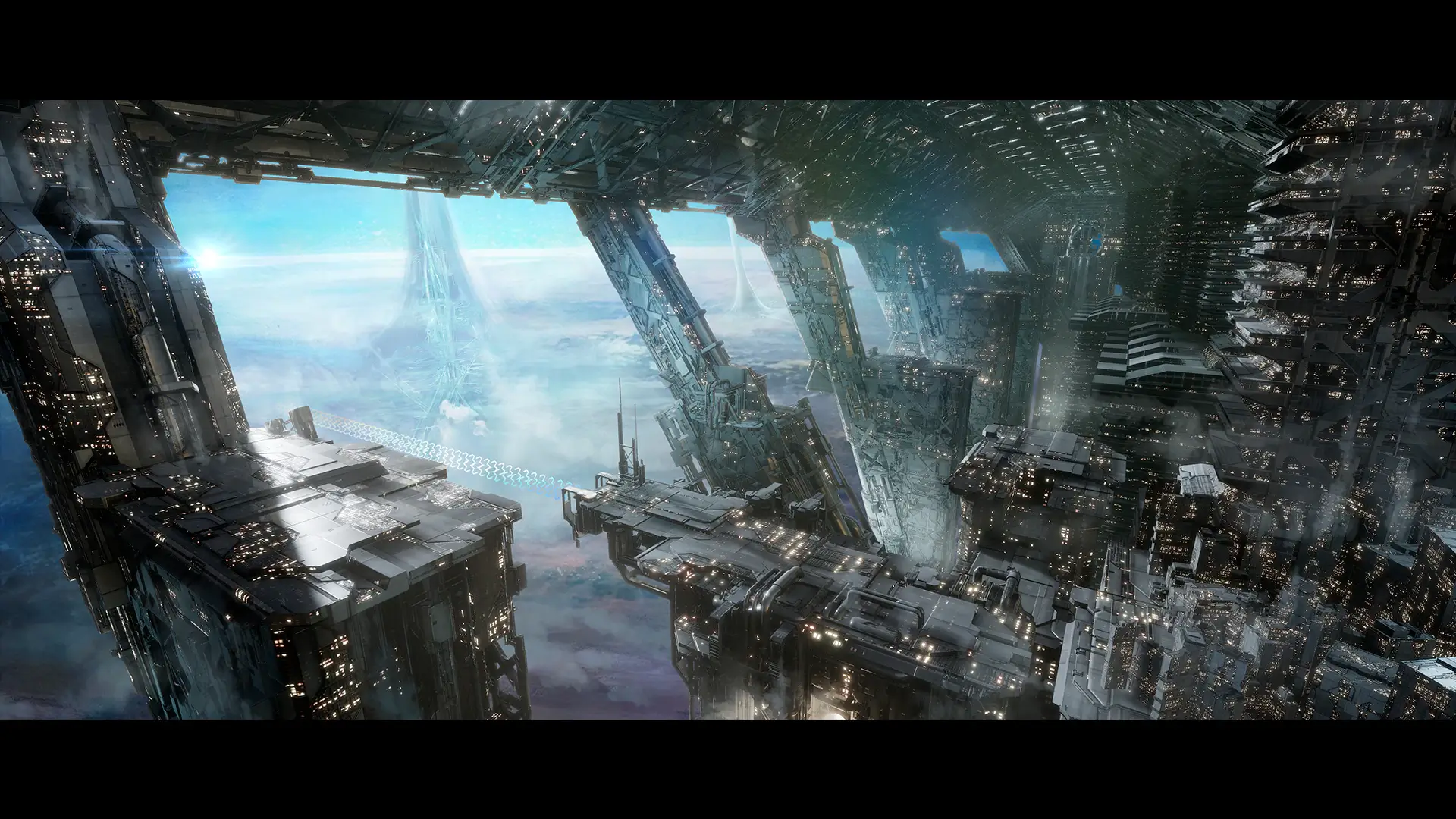 【UE4/5】科幻城市景观-ScifiCityscape