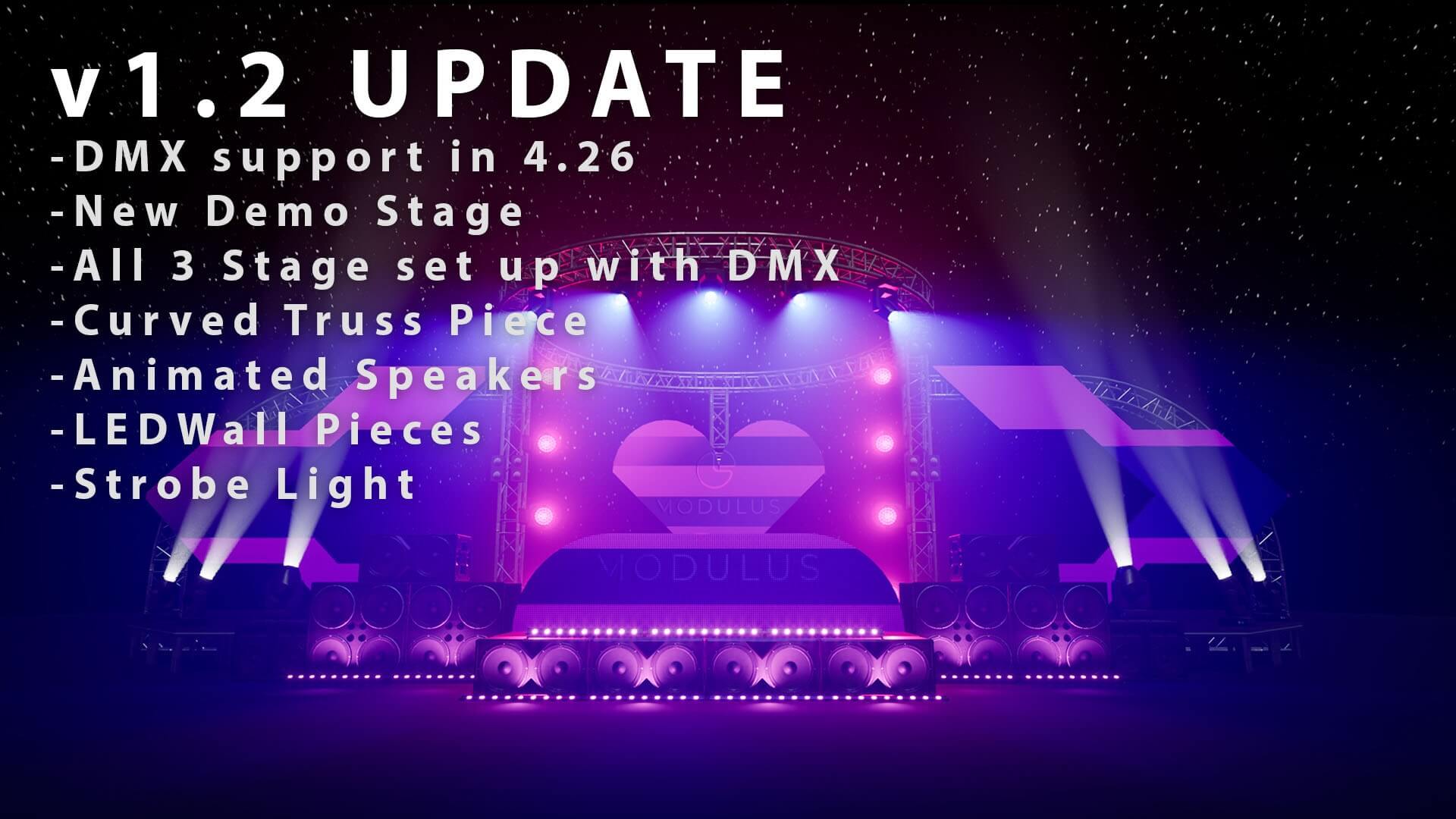 【UE4/5】音乐会舞台特效-Modular Concert Stage