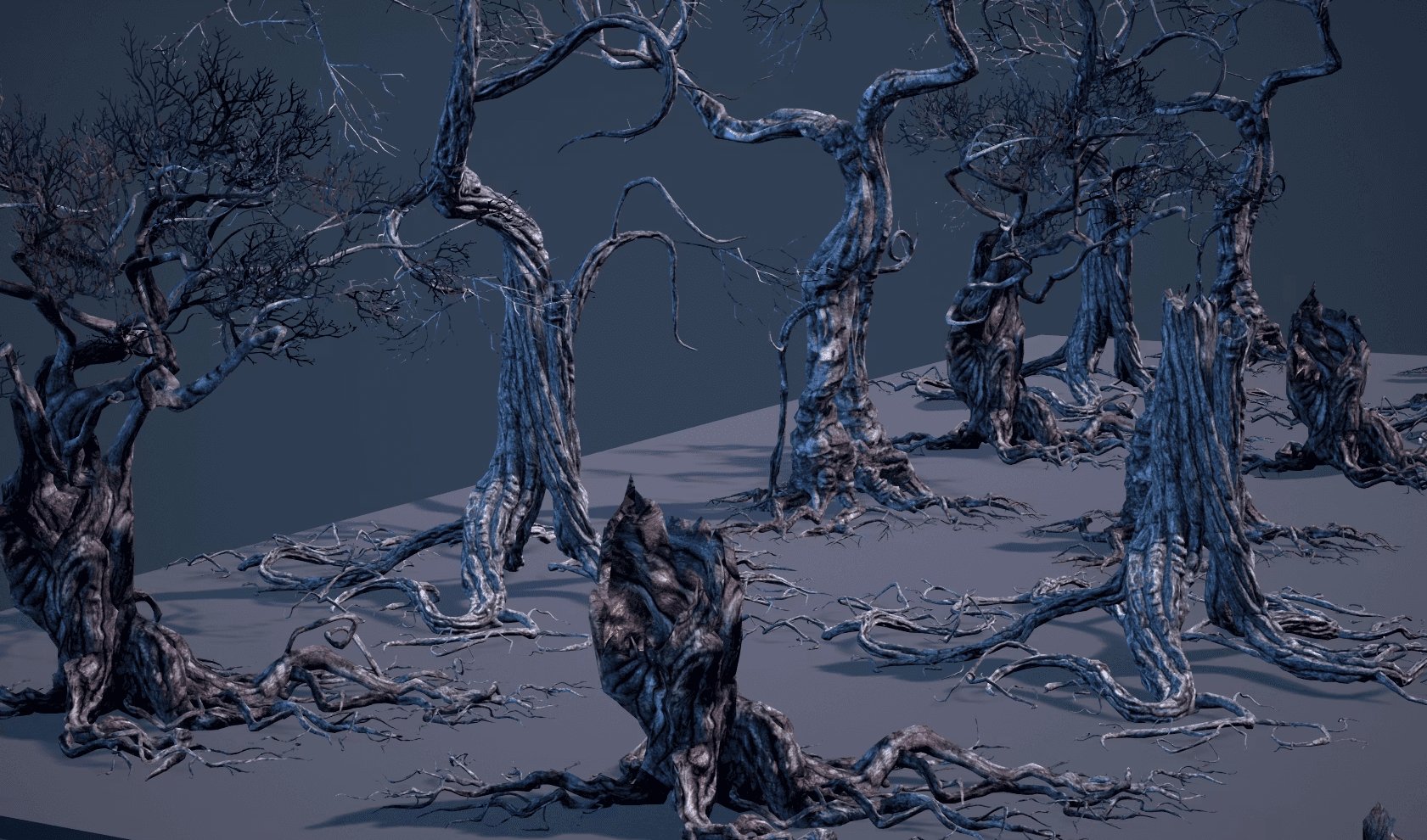 【UE4/5】枯树古树树桩-Smart Ancient Trees