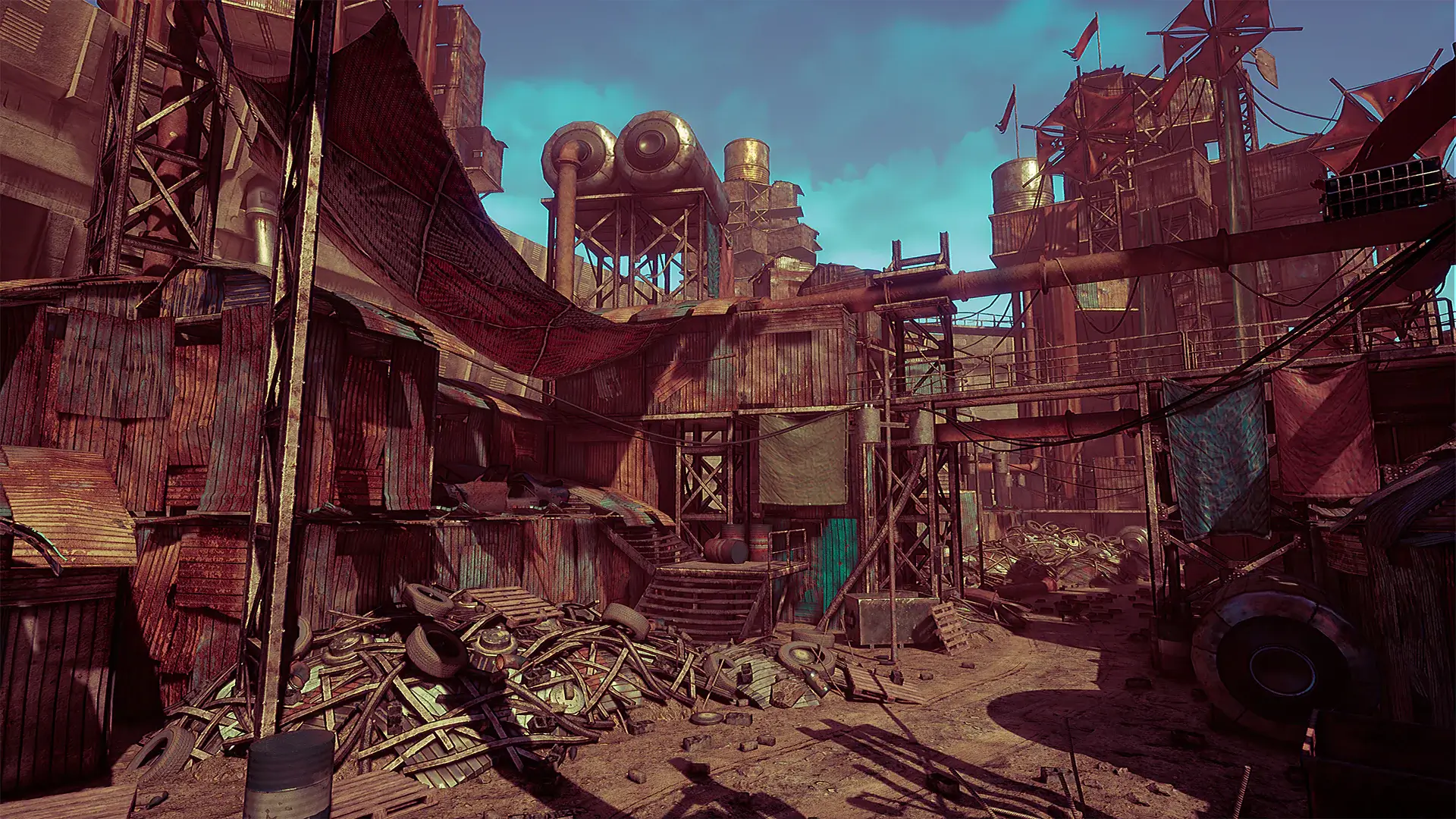 【UE4/5】末日集装箱营地-Post Apocalyptic City