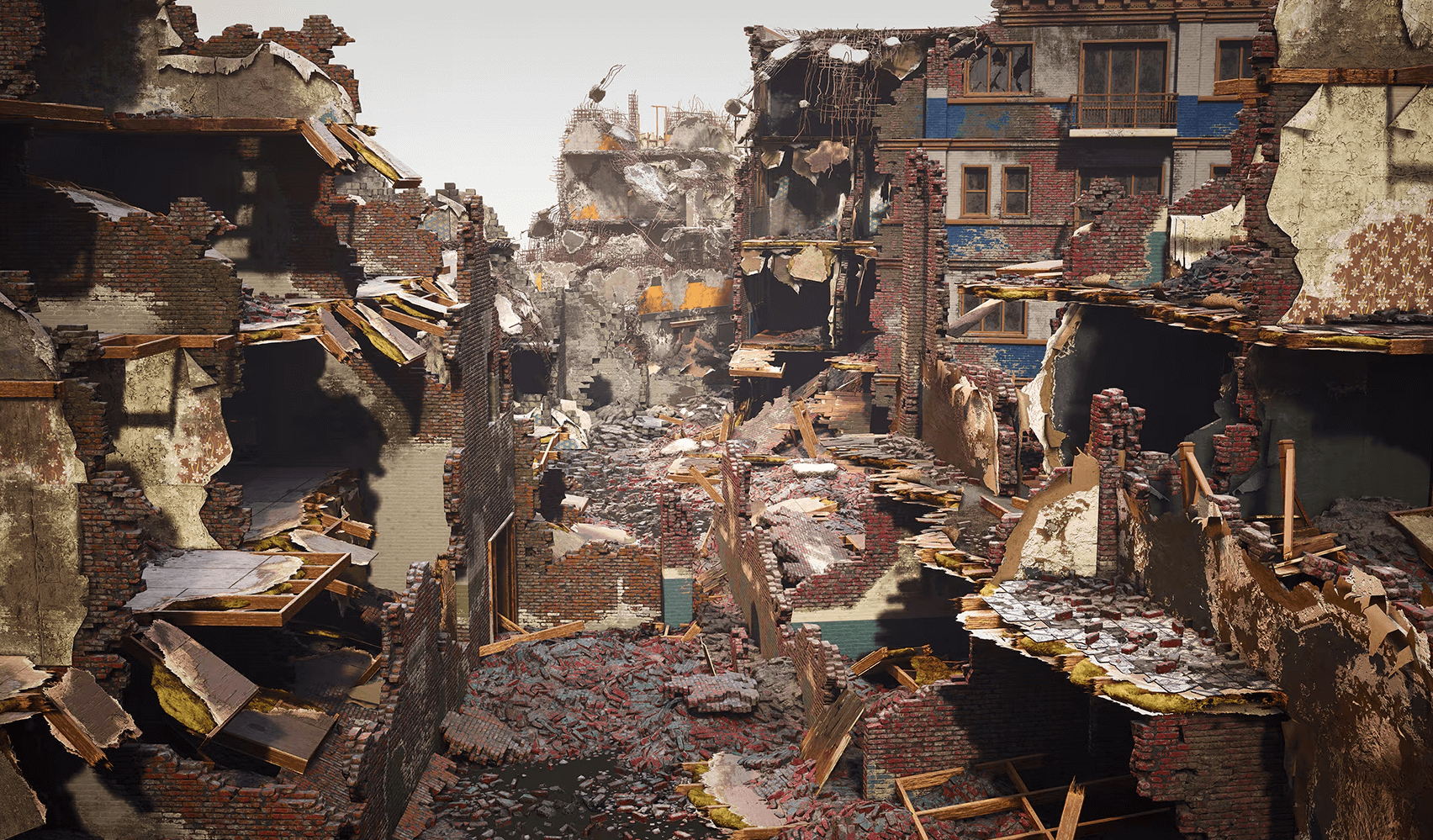 【UE4/5】大楼建筑废墟-Destroyed Building Kit