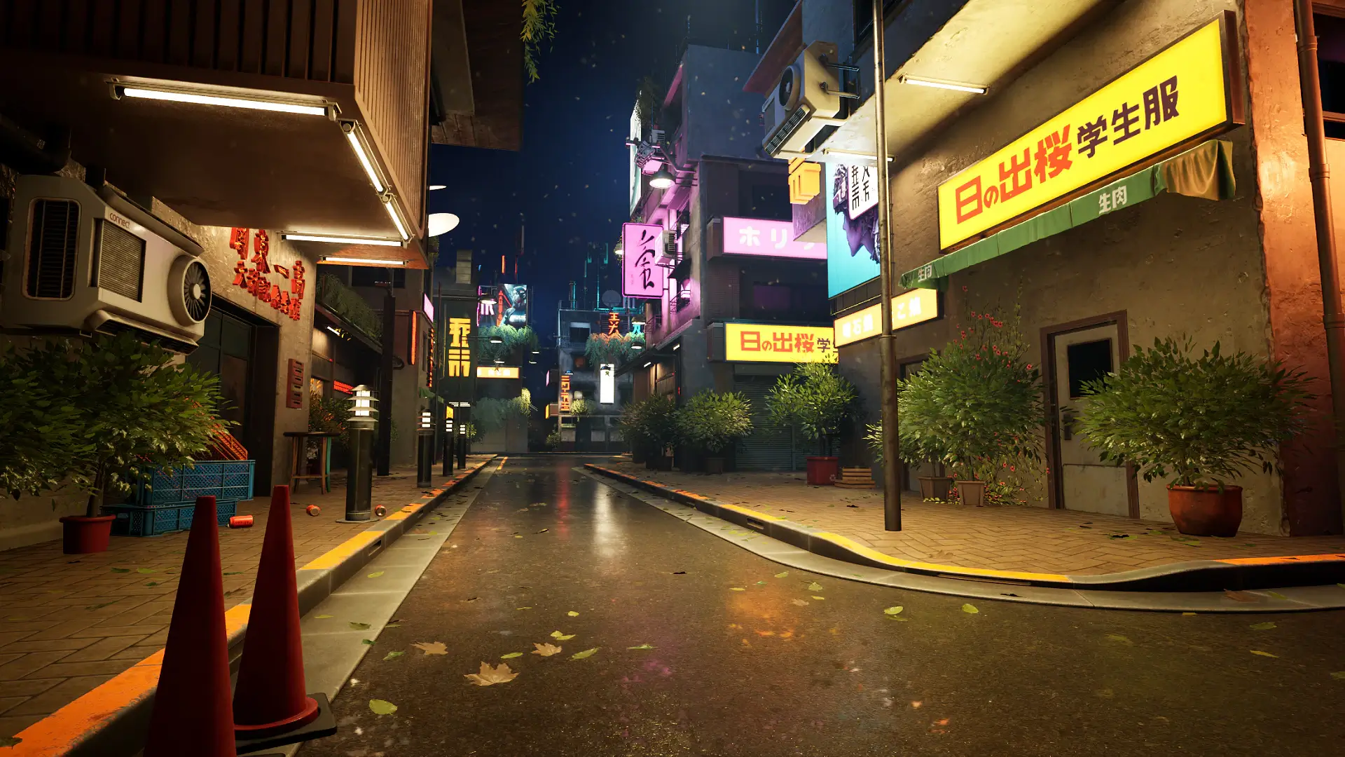 【UE4/5】赛博朋克地区 – Cyberpunk District