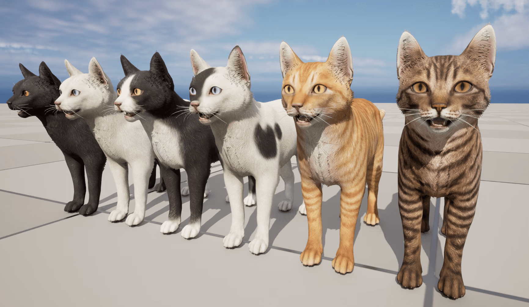 【UE4/5】宠物猫-Cats Big Pack
