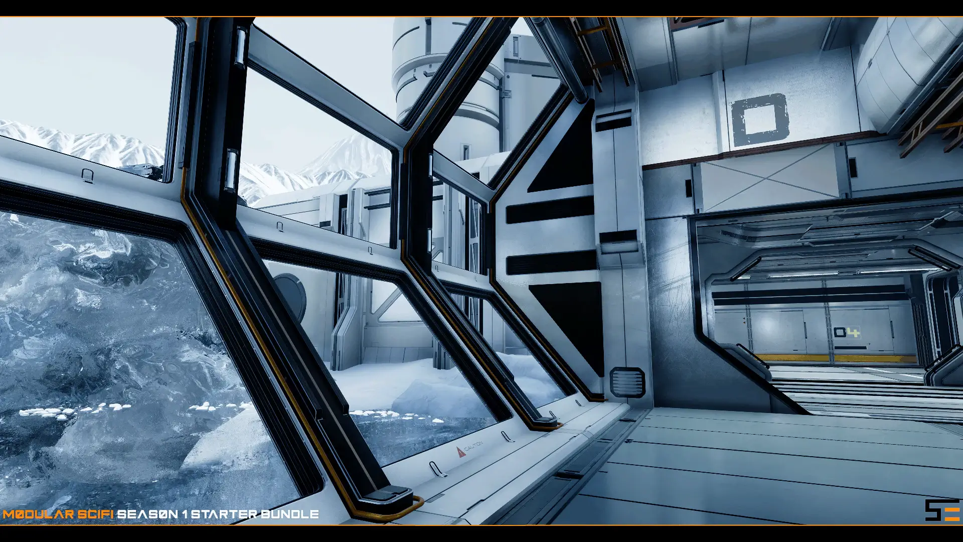 【UE4/5】模块化科幻场景 – Modular SciFi Season 1 Starter Bundle