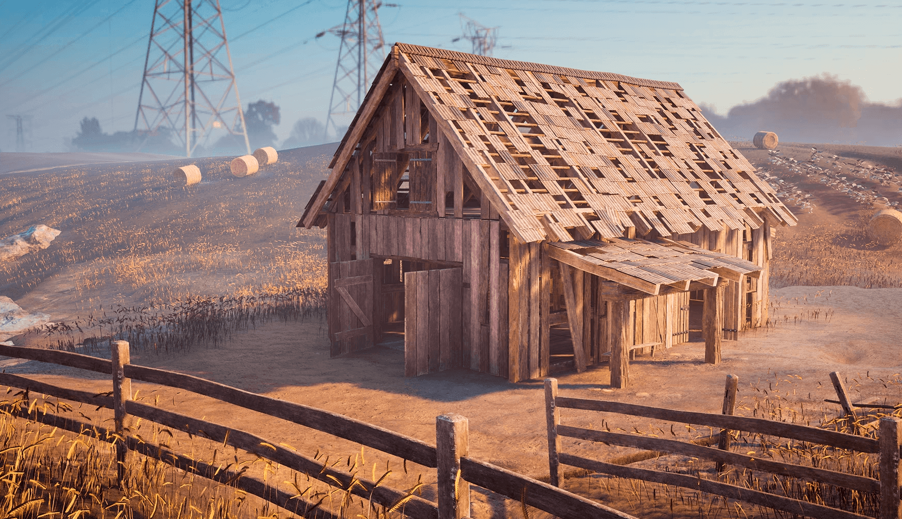 【UE4/5】乡村：风车和谷仓 – Countryside Windmills & Barns