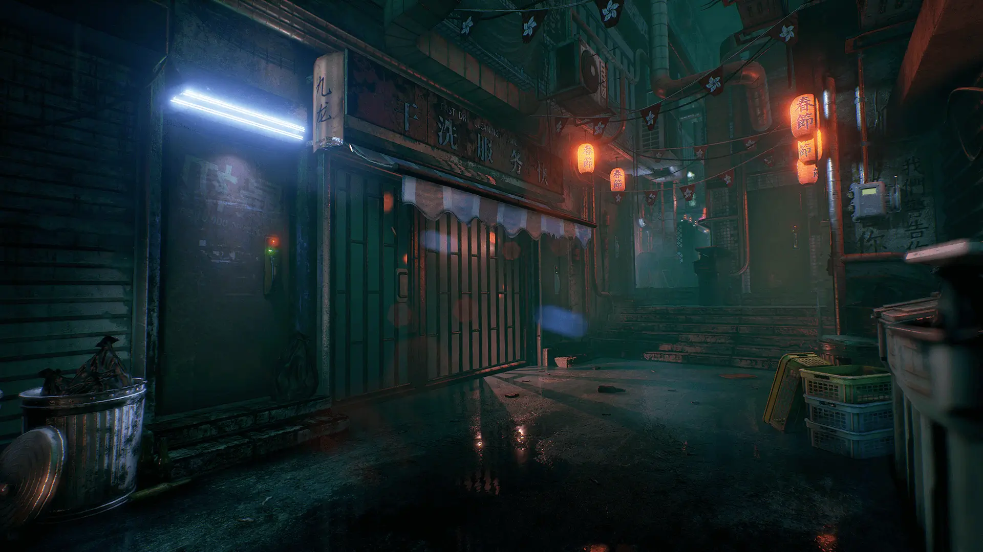 【UE4/5】香港都市夜景-Hong Kong Alley
