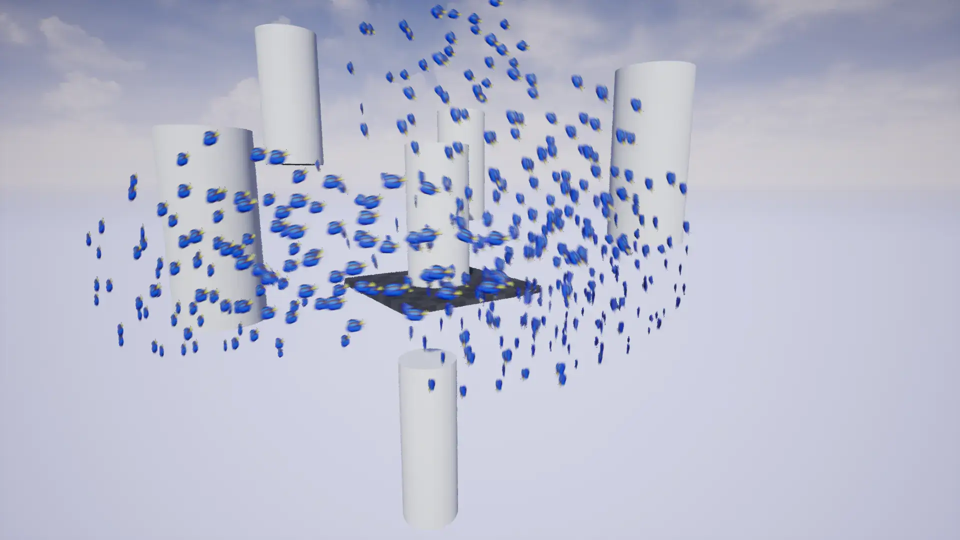 【UE4/5】群体行为系统 [适用于模拟鸟类、鱼类、蜜蜂等] -Flocking Behaviour System [Ideal for simulation of birds, fish, bees and more]