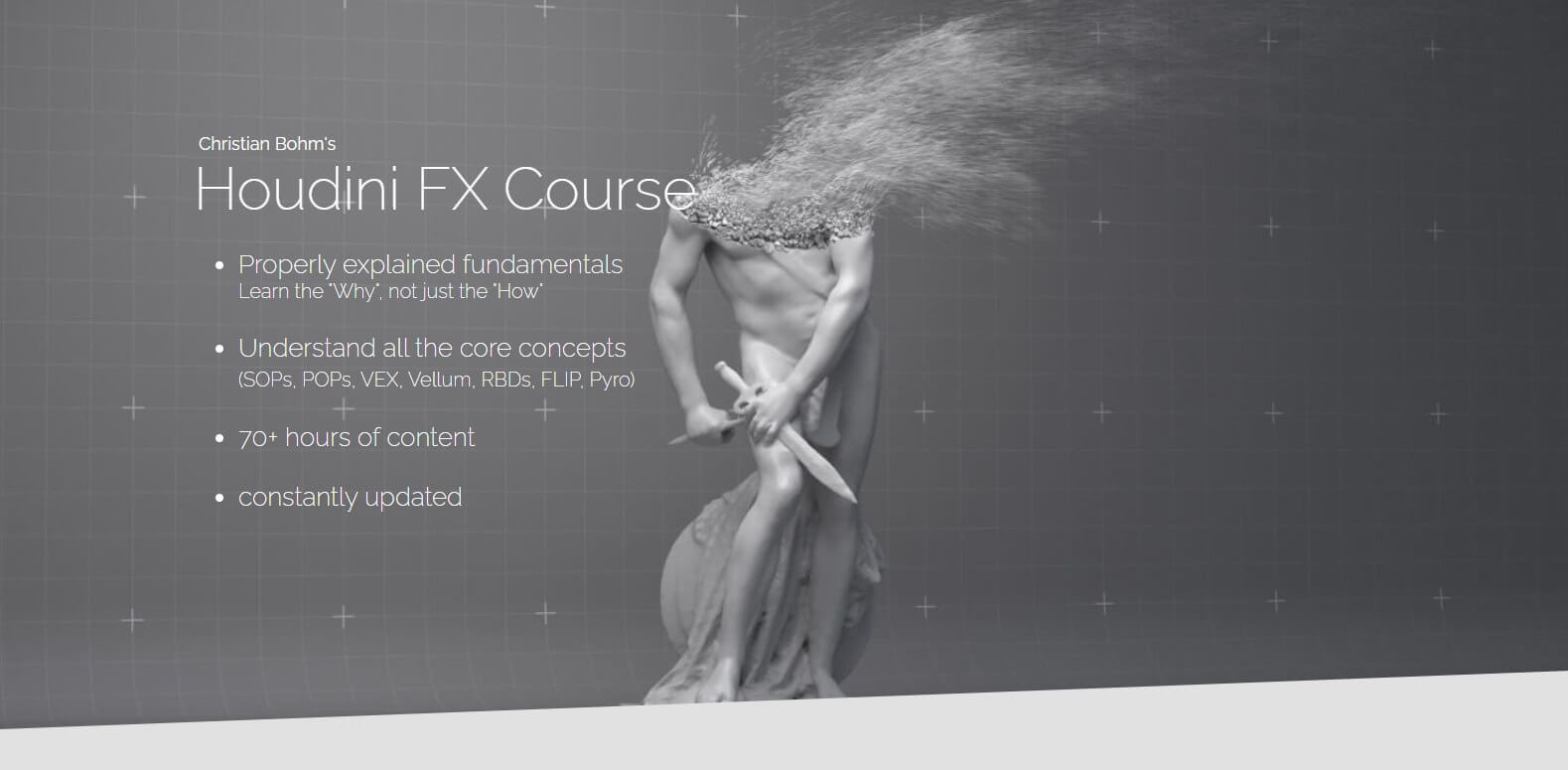 掌握顶尖特效技术：工业光魔大牛倾情奉献Houdini教程-Christian Bohm – Houdini FX Course