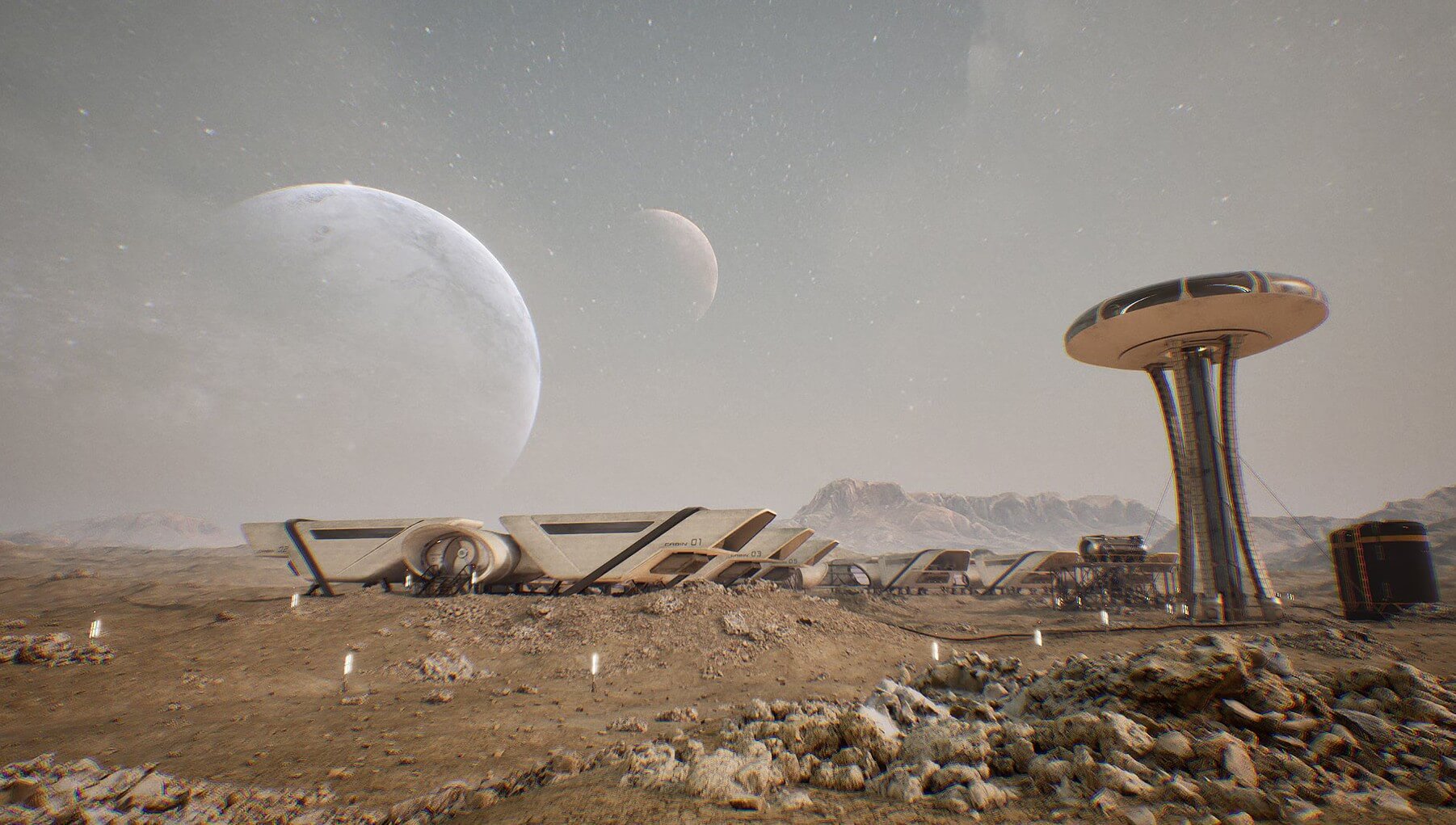 【UE5】UCreate-科幻基地前哨-UCreate – Sci fi Base Outpost
